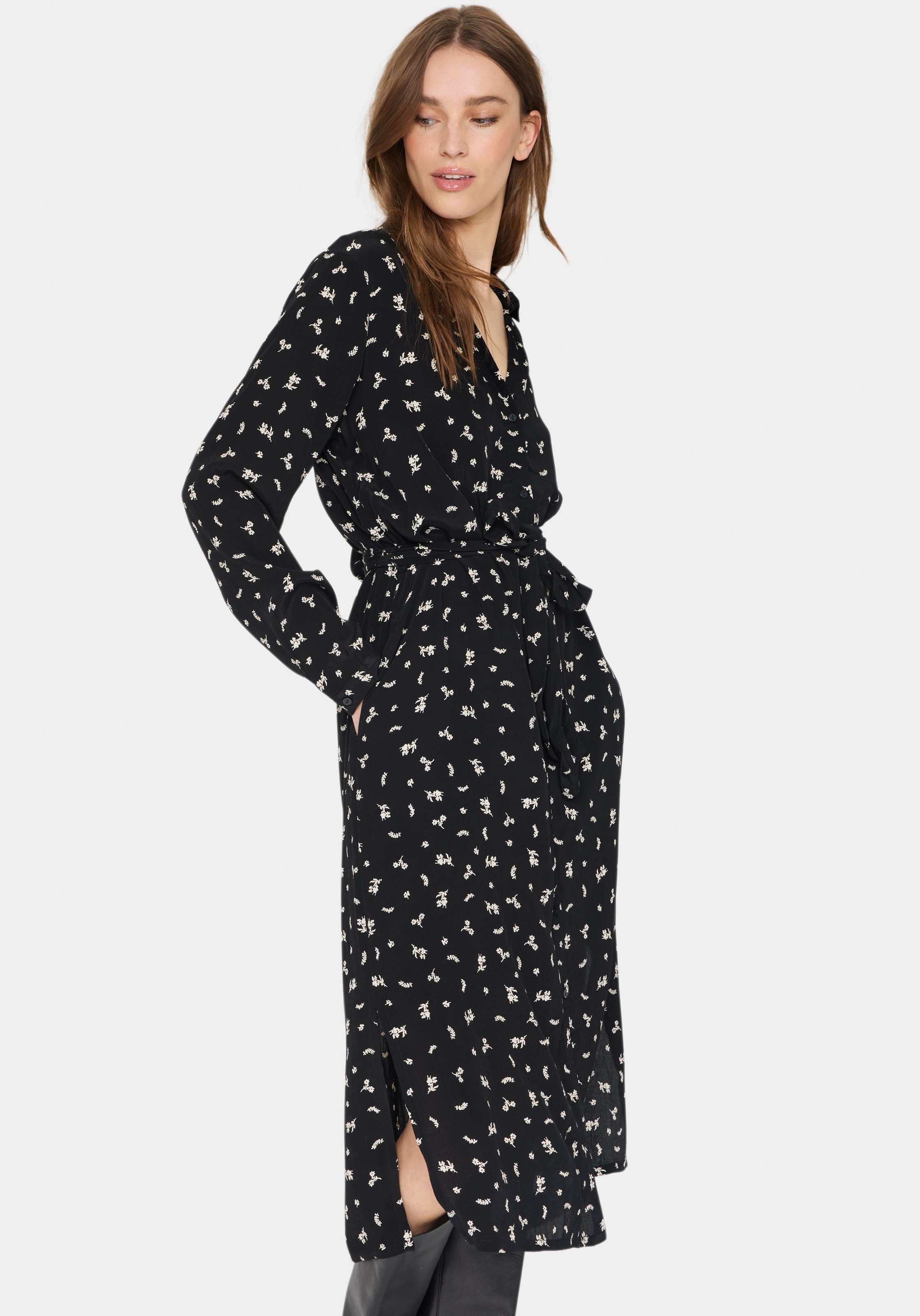 Saint Tropez Hemdblusenkleid "BlancaSZ LS Dress" Sommerkleid günstig online kaufen