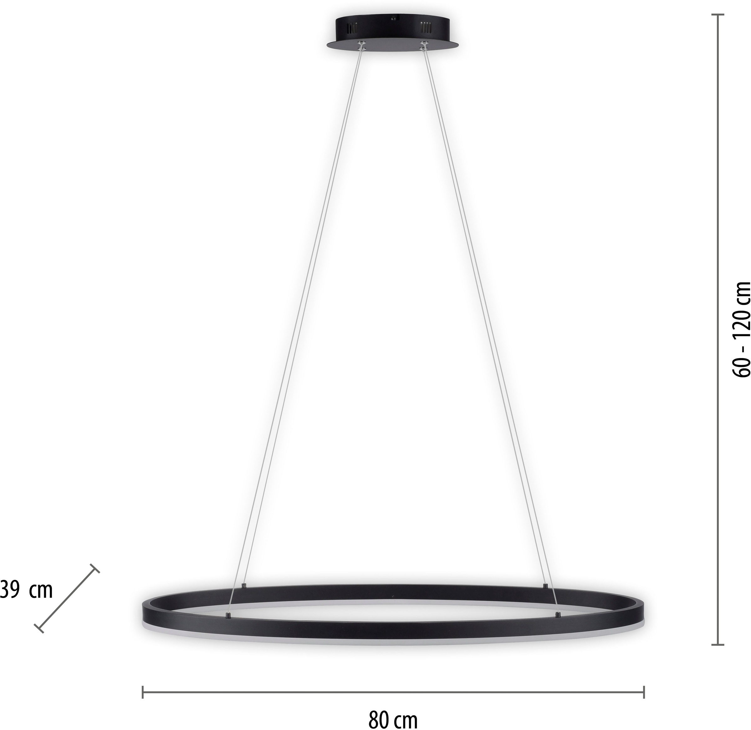 Paul Neuhaus Pendelleuchte »TITUS«, 1 flammig, Leuchtmittel LED-Board | LED fest integriert, LED, Simply Dim