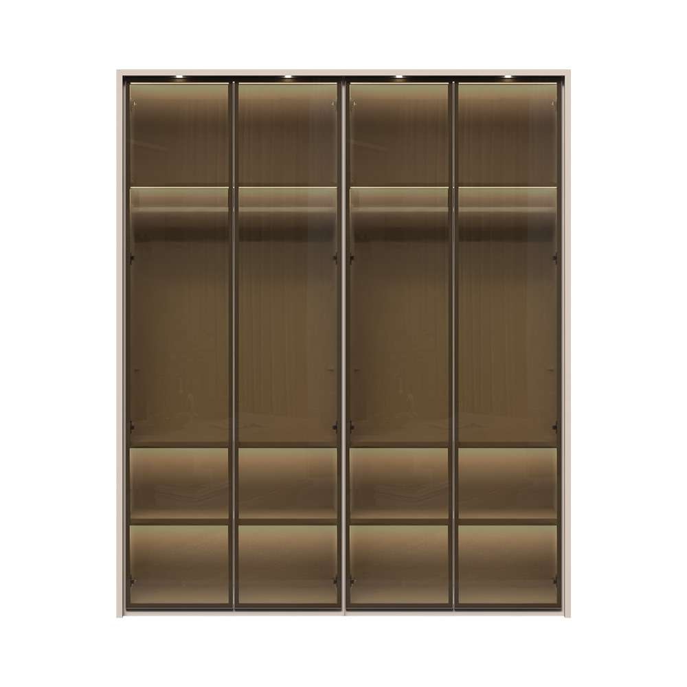 Places of Style Drehtürenschrank "Opera Parsol-Glastüren, LED-Glasbodenbele günstig online kaufen