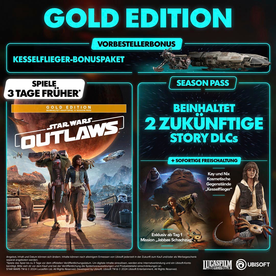 UBISOFT Spielesoftware »Star Wars Outlaws Gold Edition«, PlayStation 5