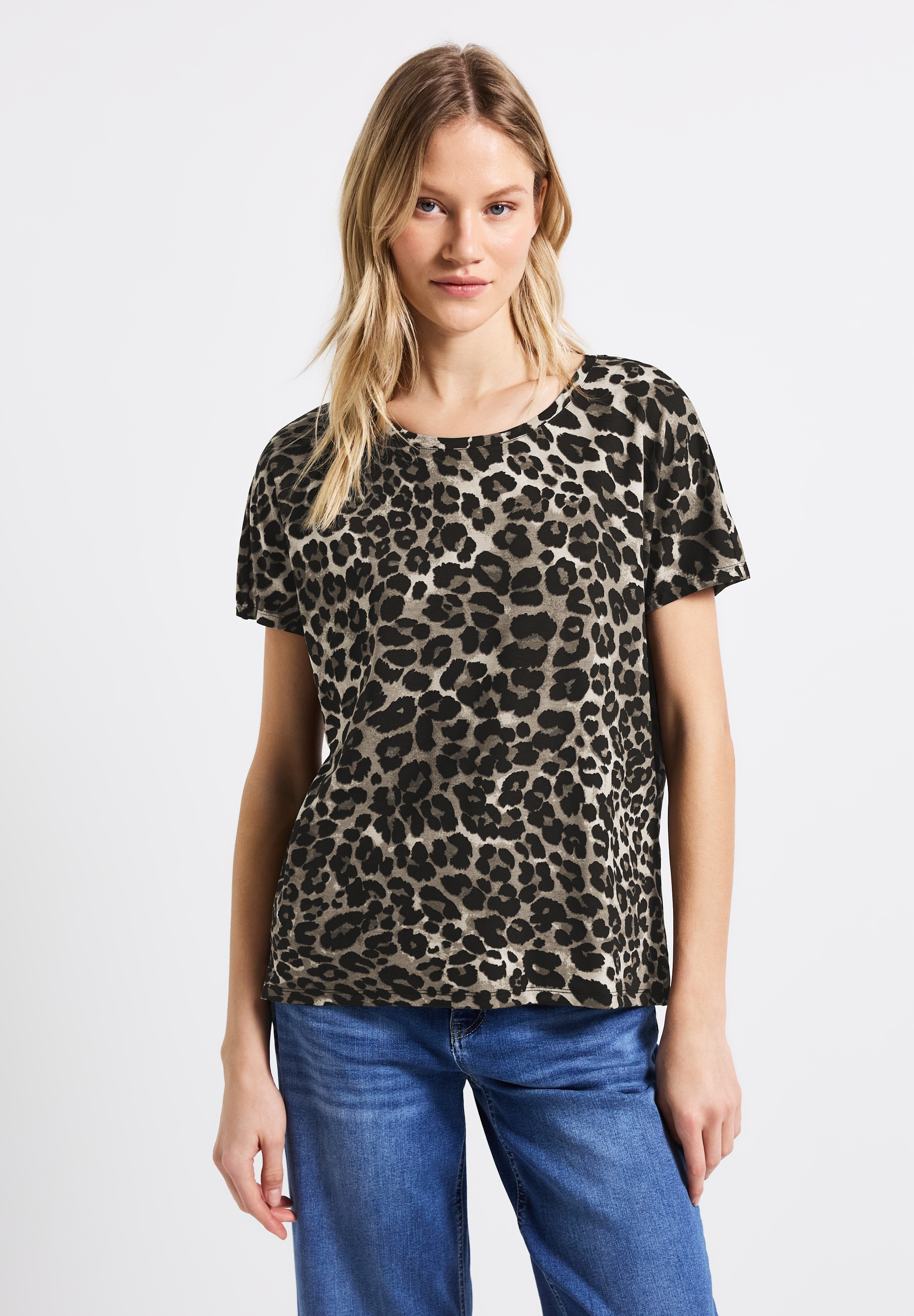 STREET ONE T-Shirt, aus softem Materialmix günstig online kaufen