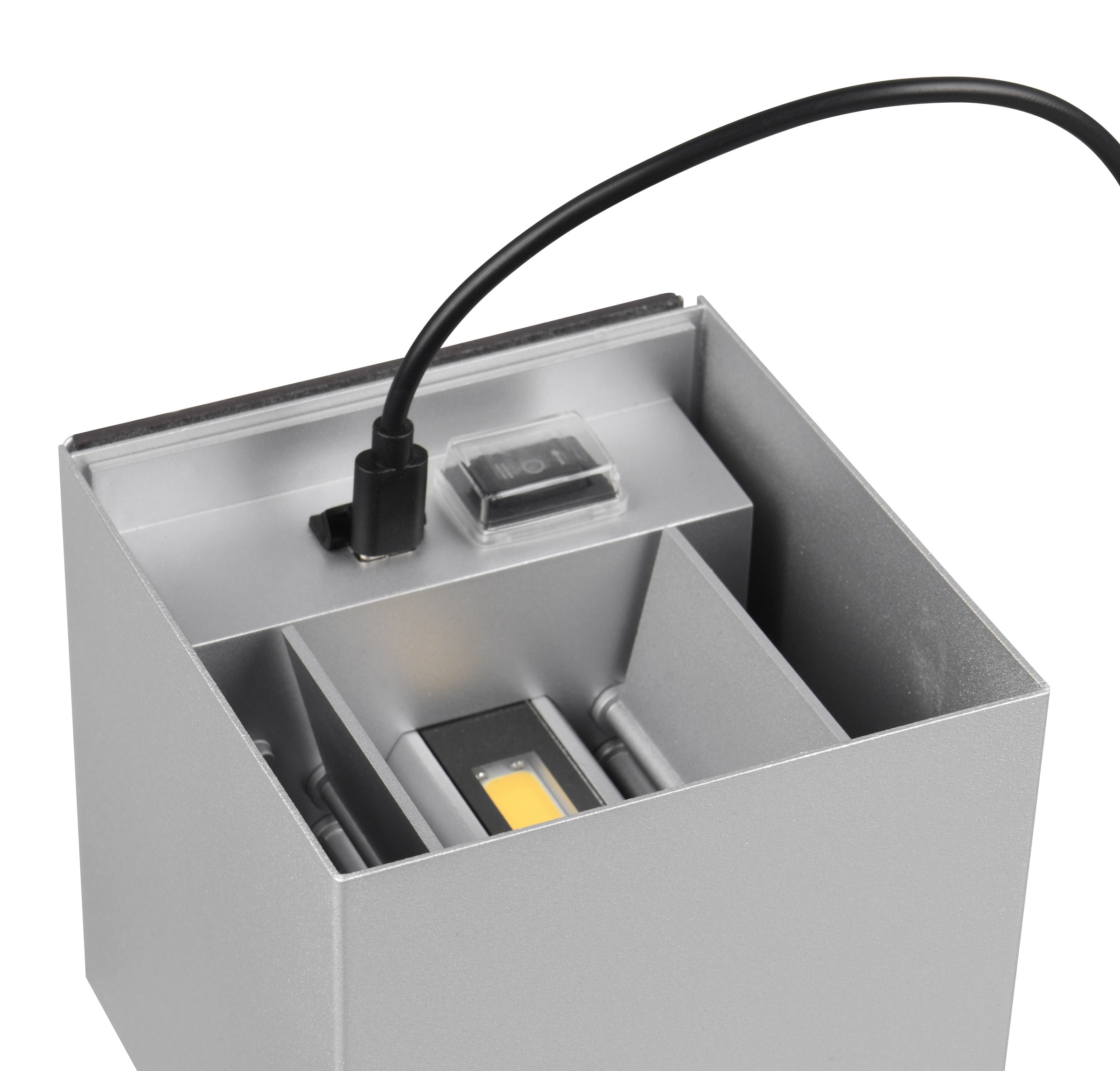 REALITY Leuchten LED Wandleuchte »TALENT«,  mit Magnet Wandhalterung, up-and-down Licht, IP44,  LED fest integriert, Bewegungsmelder, Dämmerungssensor, Akkubetrieb über USB-Anschluss