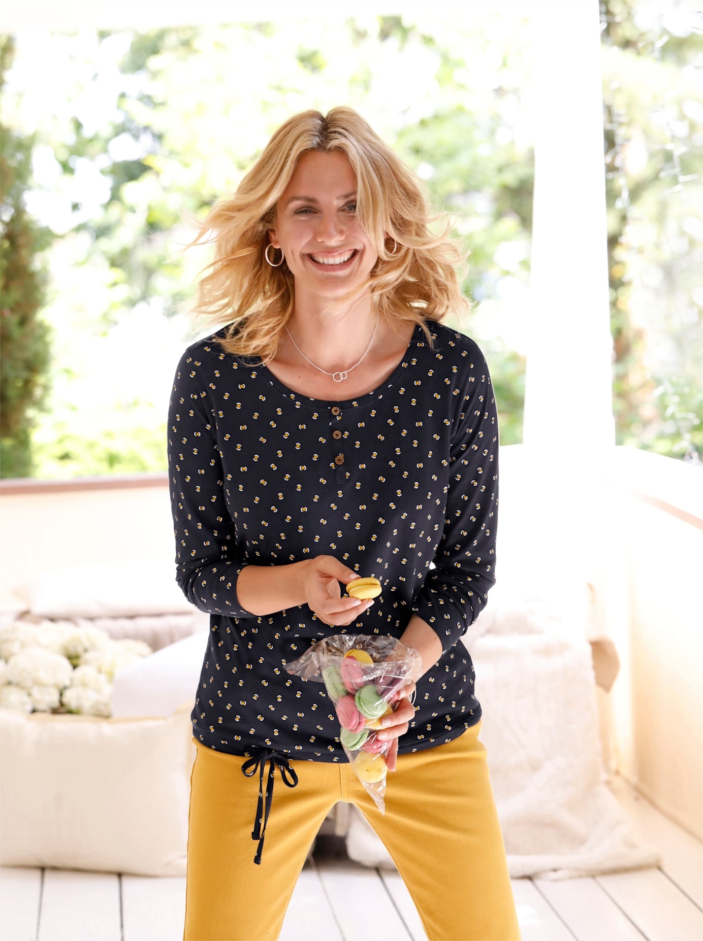 Ambria Langarmshirt "Shirt" 1 Stk. günstig online kaufen