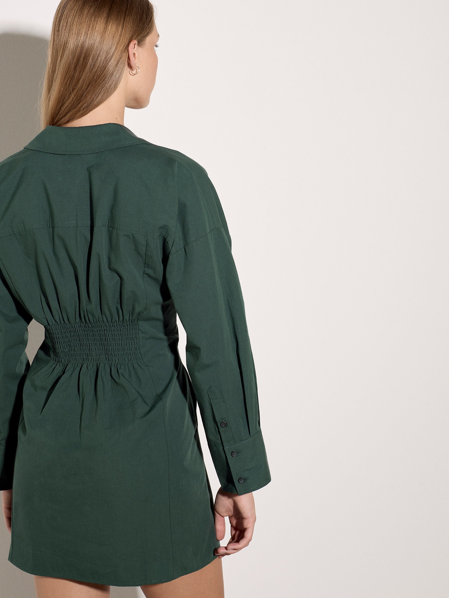 Apricot Minikleid »Hemdblusenkleid« Seitennahttaschen mit Smokdetails