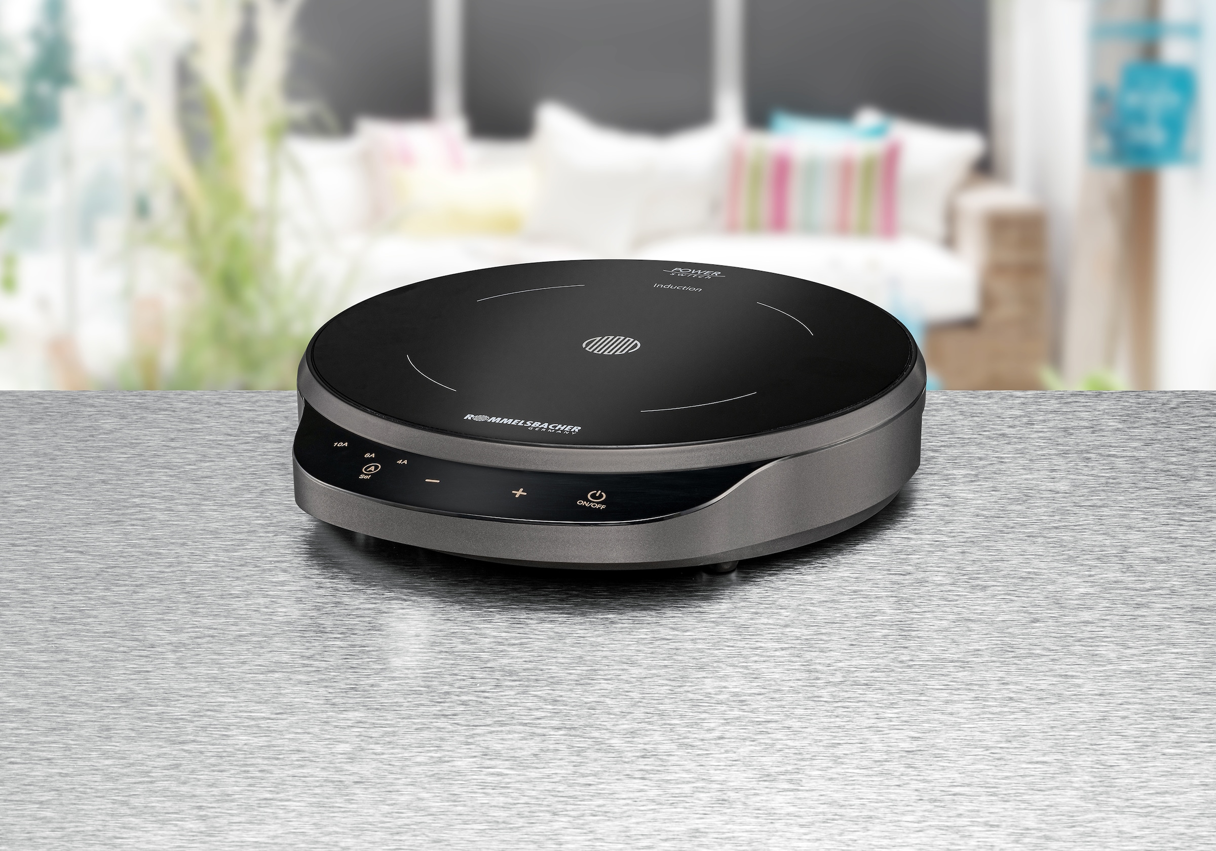 Rommelsbacher Einzel-Induktionskochplatte »CTA 1800/IN Induktion - für bedarfsgerechte Strom-/Leistungsbegrenzung« POWER Switch: bedarfsgerechte Strom-/Leistungsbegrenzung