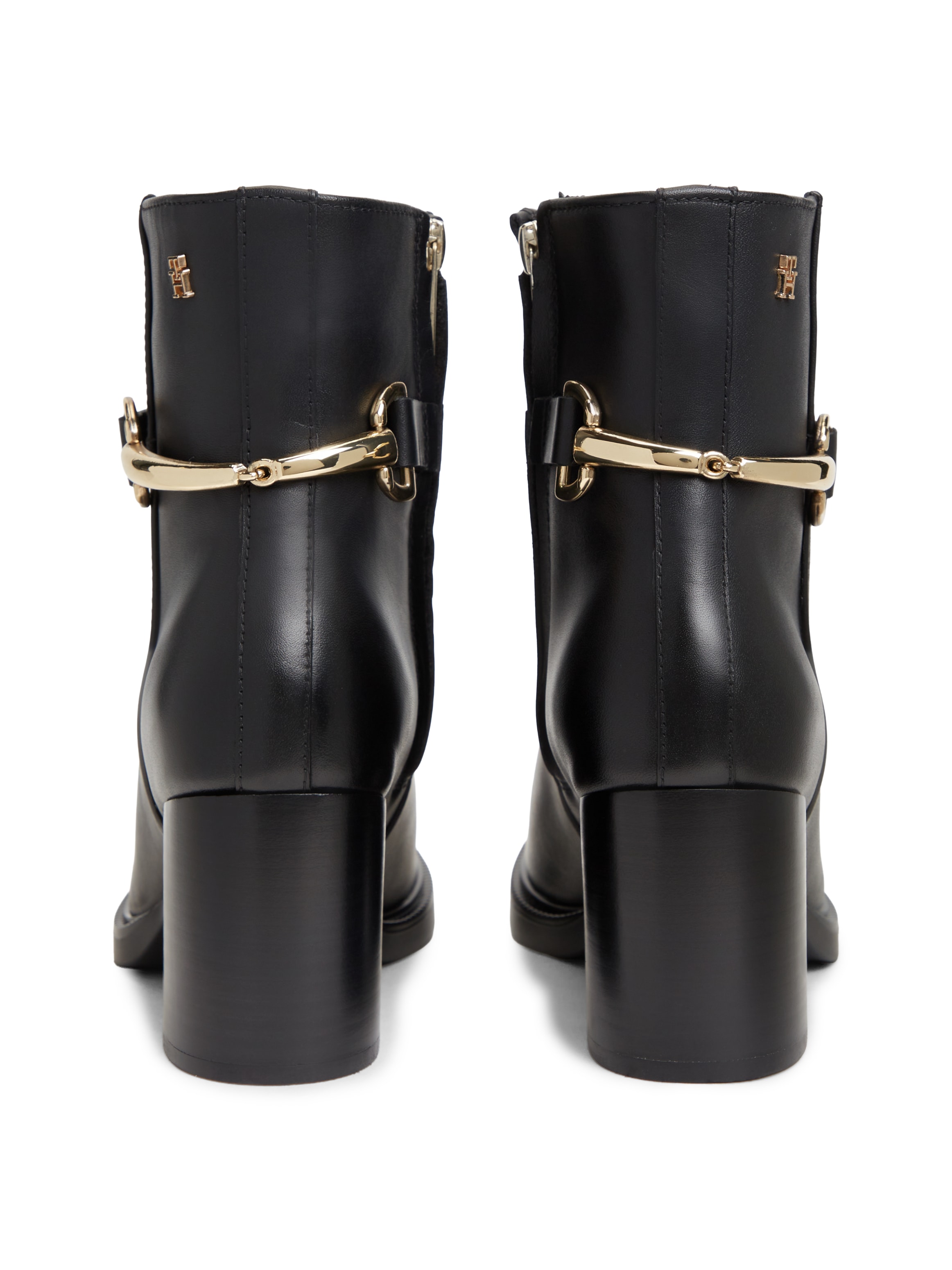 Tommy Hilfiger Stiefelette »TH STUD HEEL RIDING ANKLE BOOT«  Blockabsatz, Ankleboots, Abendschuh mit Schmuckelement