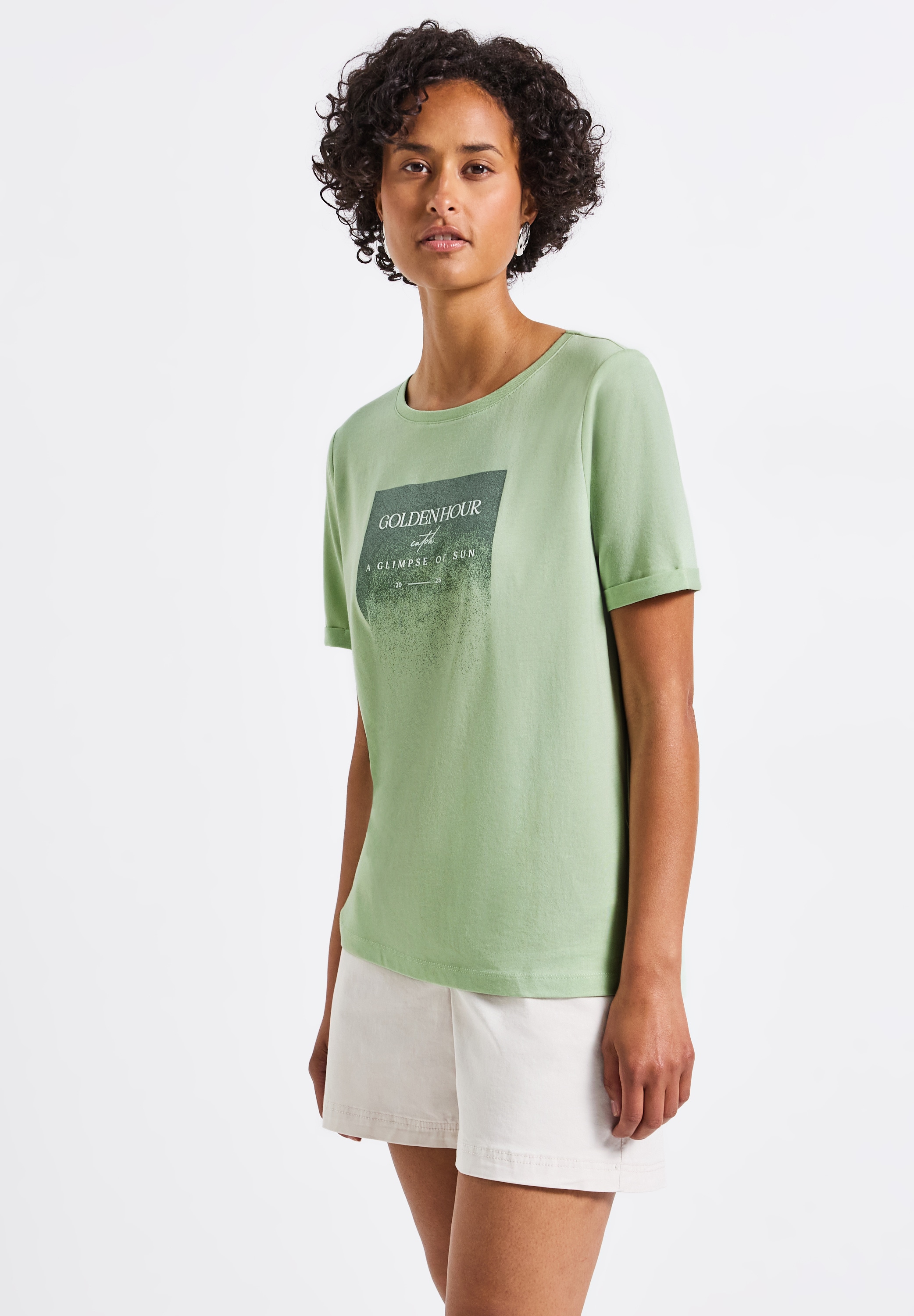 STREET ONE T-Shirt, mit U-Boot-Ausschnitt günstig online kaufen