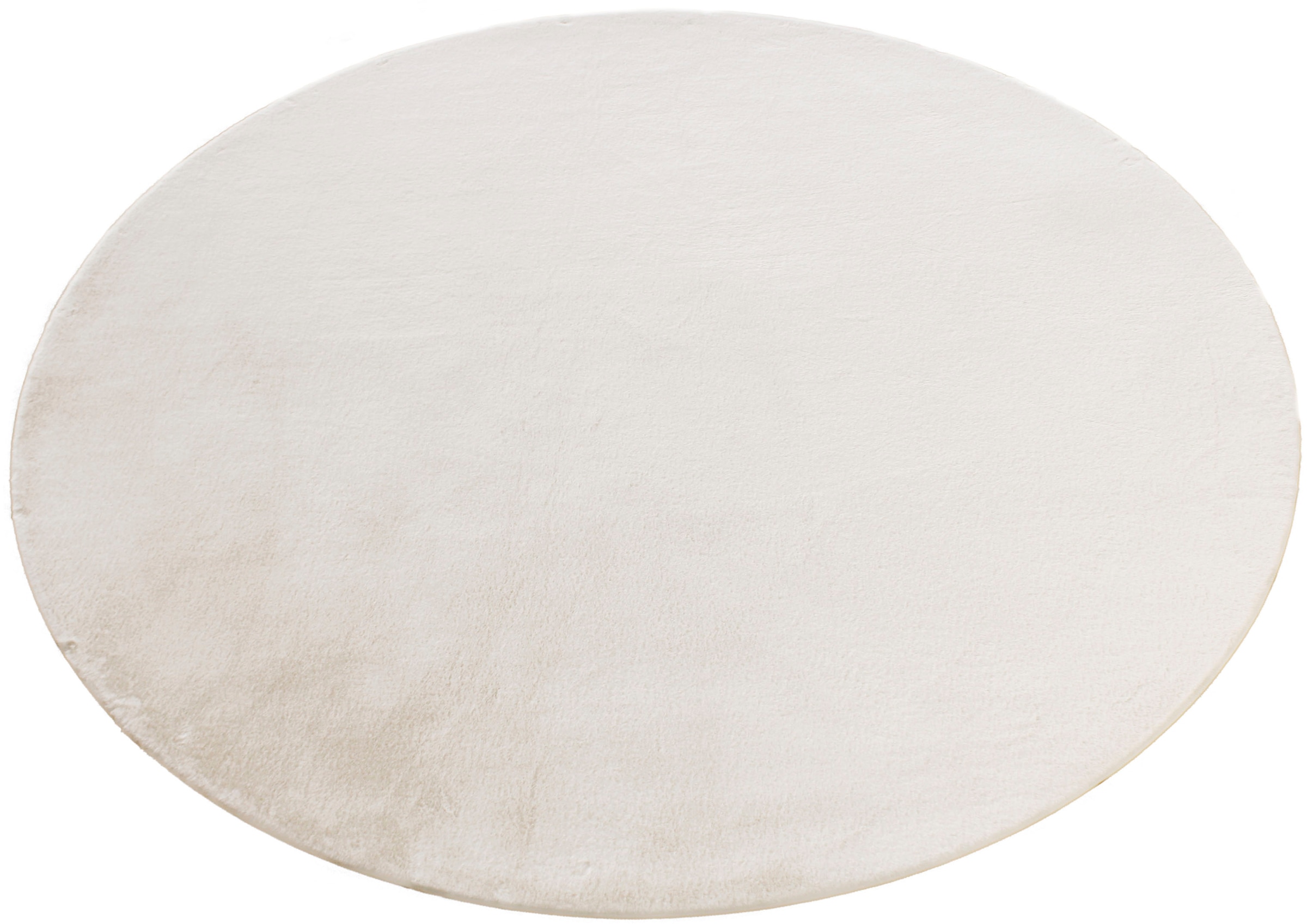 Leonique Fellteppich »Balu«, rund, 20 mm Höhe, Kunstfell in Kaninchenfell Haptik, fußbodenheizungsgeeignet, pflegeleicht, ideale Teppiche für Wohnzimmer, Schlafzimmer, Esszimmer, Arbeitszimmer