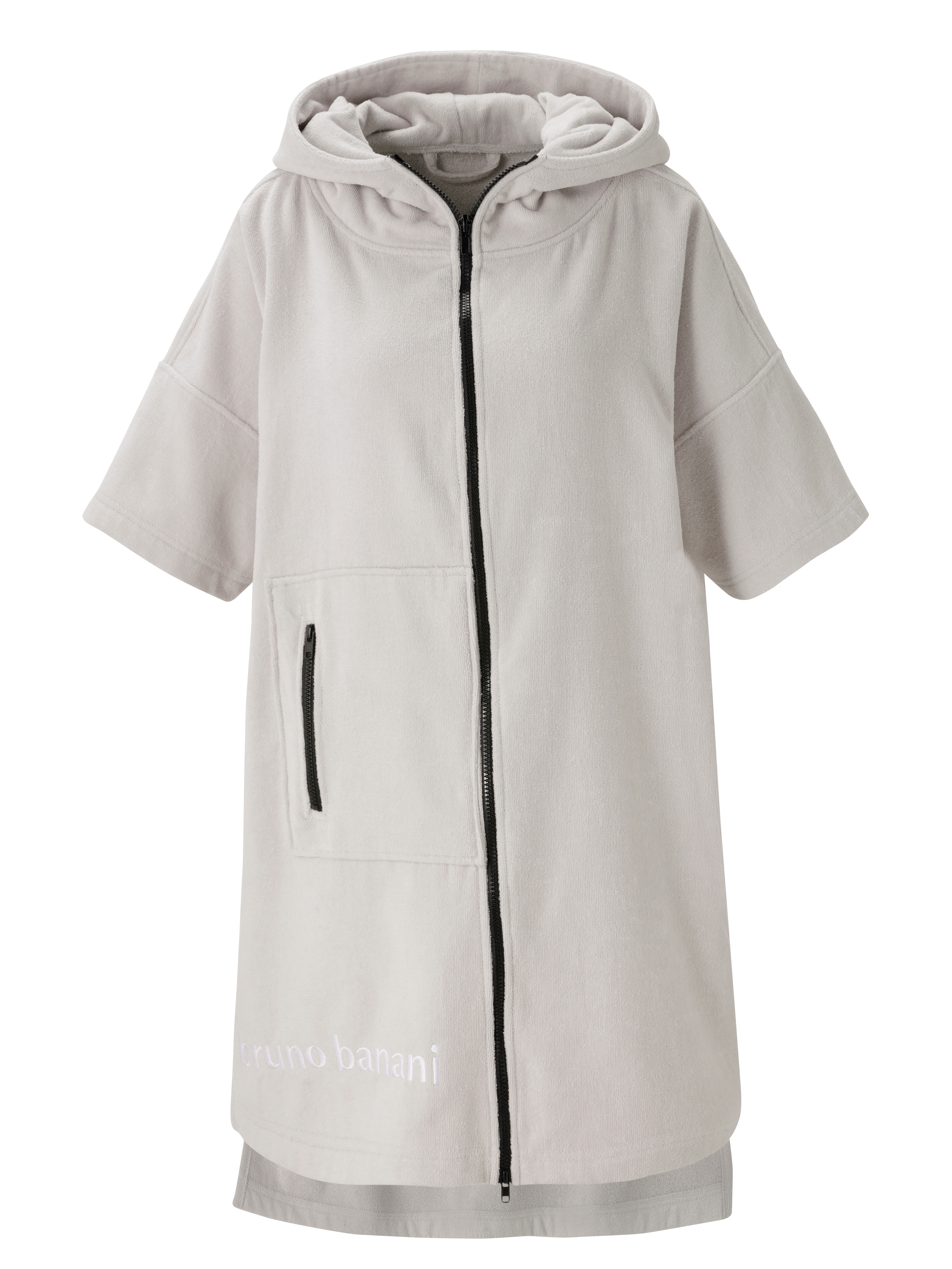 Bruno Banani Badeponcho "Daniel, ideal für Sauna, Spa & im Urlaub, Damen & Herren" 1 Stk. Surfponcho, 100% Baumwolle, Frottee, Strand, Sport