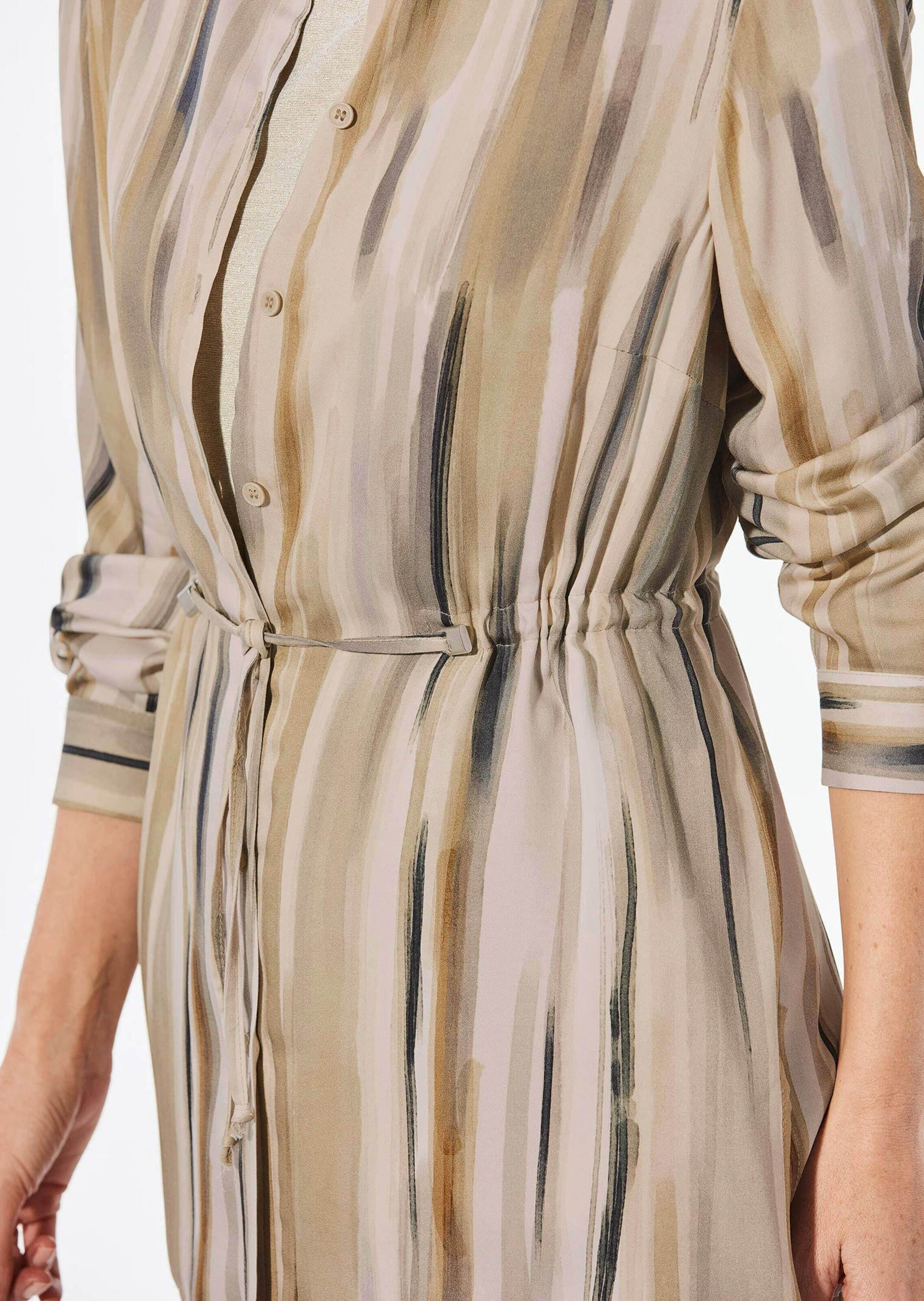 GOLDNER Hemdbluse »Longbluse Longbluse mit Bindegürtel«