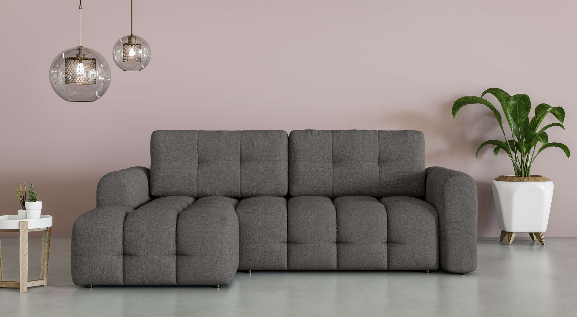 OTTO home Ecksofa "Manilla, wahlweise mit Bettfunktion, B/T/H 265/170/91 cm günstig online kaufen