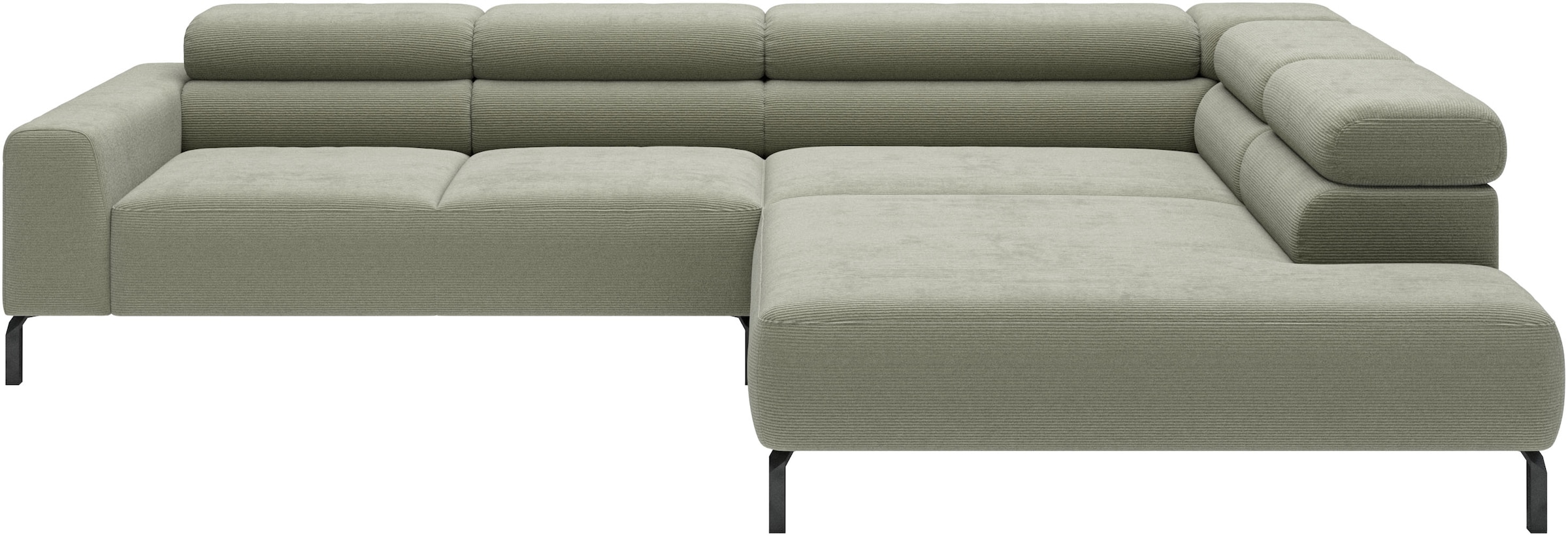 Home affaire Ecksofa "Antonelli, L-Form, incl. Kopfteilverstellung, Breite 312 cm" wahlweise elektrische Sitztiefenverstellung