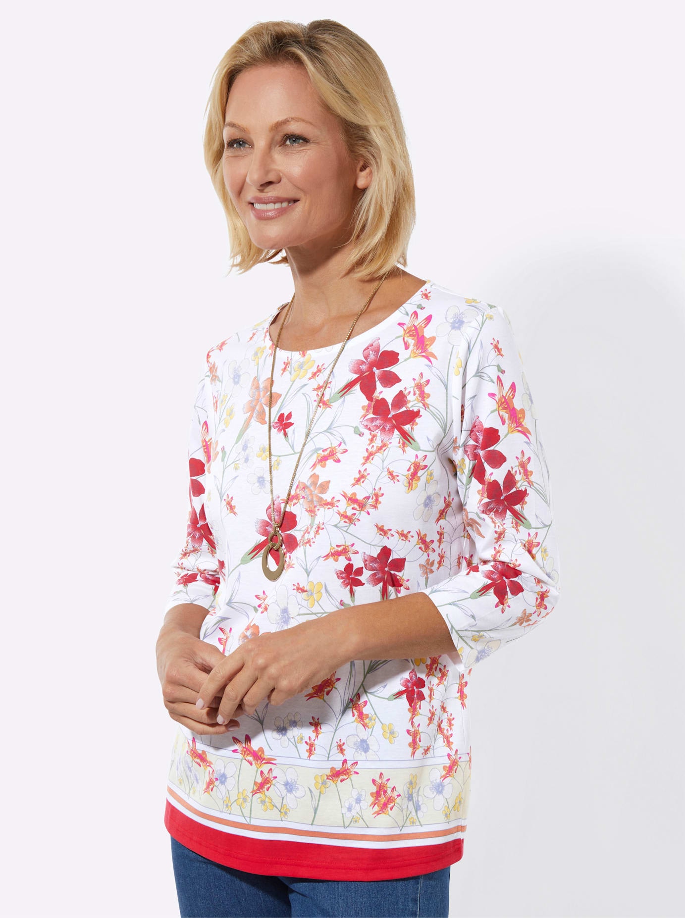 Classic Basics 3/4-Arm-Shirt "Rundhals-Shirt", 1 tlg. günstig online kaufen