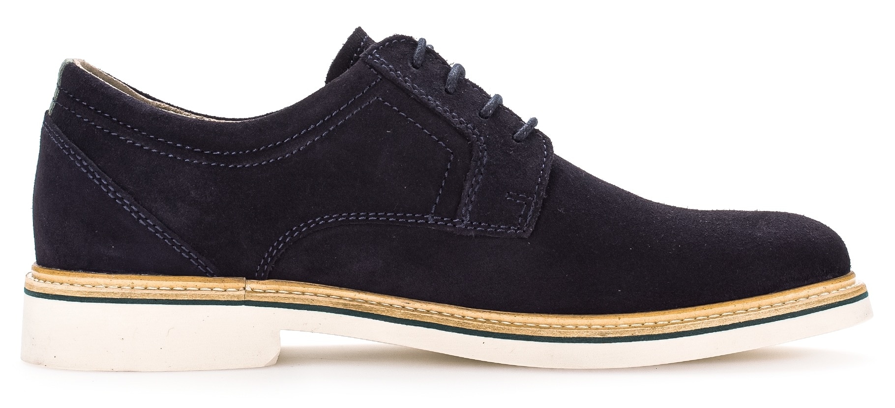 Pius Gabor Schnürschuh, Blockabsatz, Businessschuh, Halbschuh mit Ziernähten, G-Weite