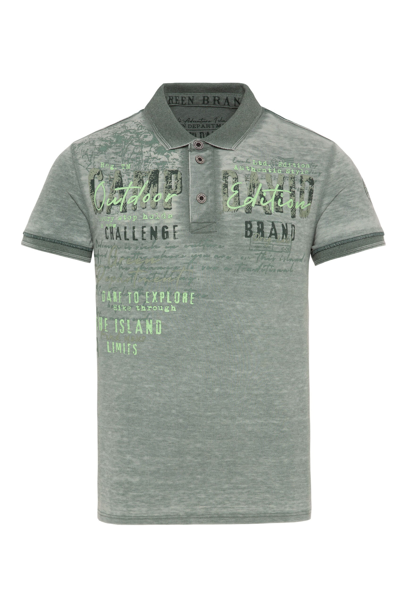 CAMP DAVID Poloshirt, aus Baumwolle