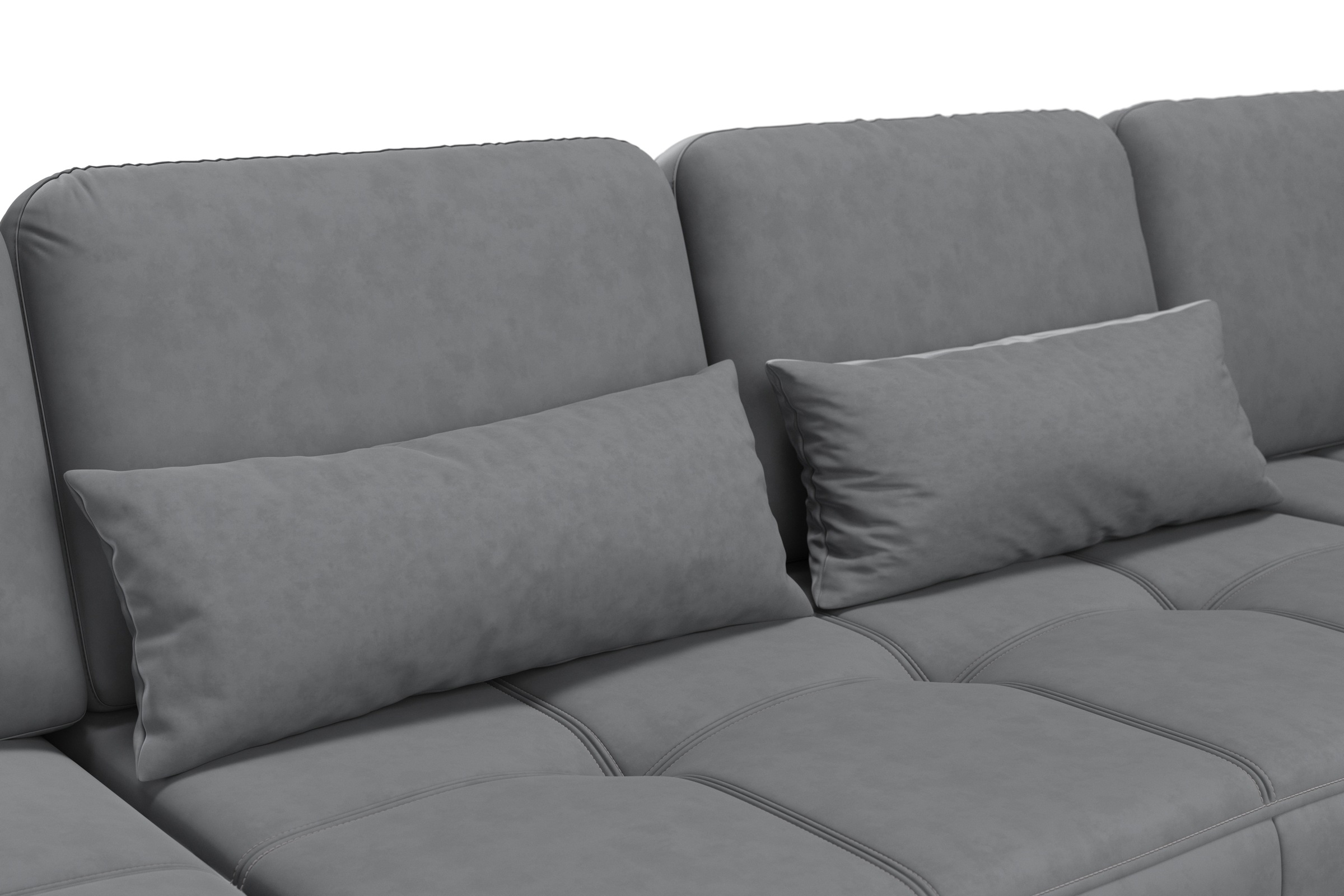 sit&more Wohnlandschaft »Bendigo U-Form«, inklusive Sitztiefenverstellung, Bodenfreiheit 15 cm, in 2 Fußfarben
