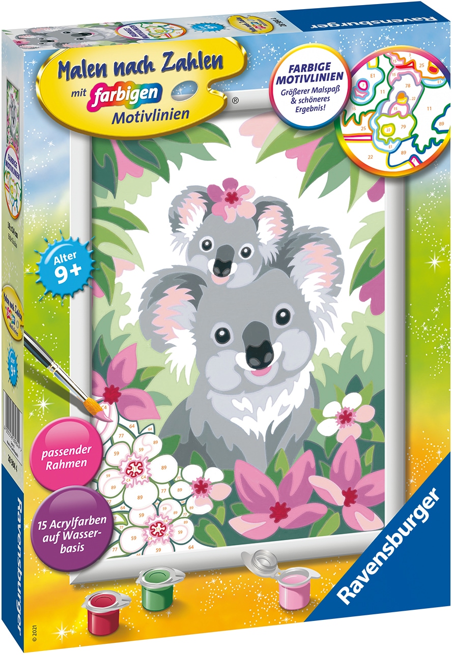 Ravensburger Malen nach Zahlen »Süße Koalas«, Made in Europe