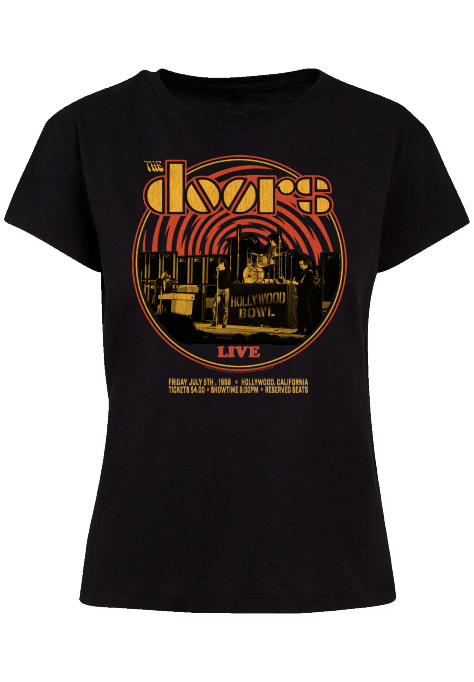 F4NT4STIC T-Shirt »The Doors Music Live 68 Retro«, Musik, Band, Logo