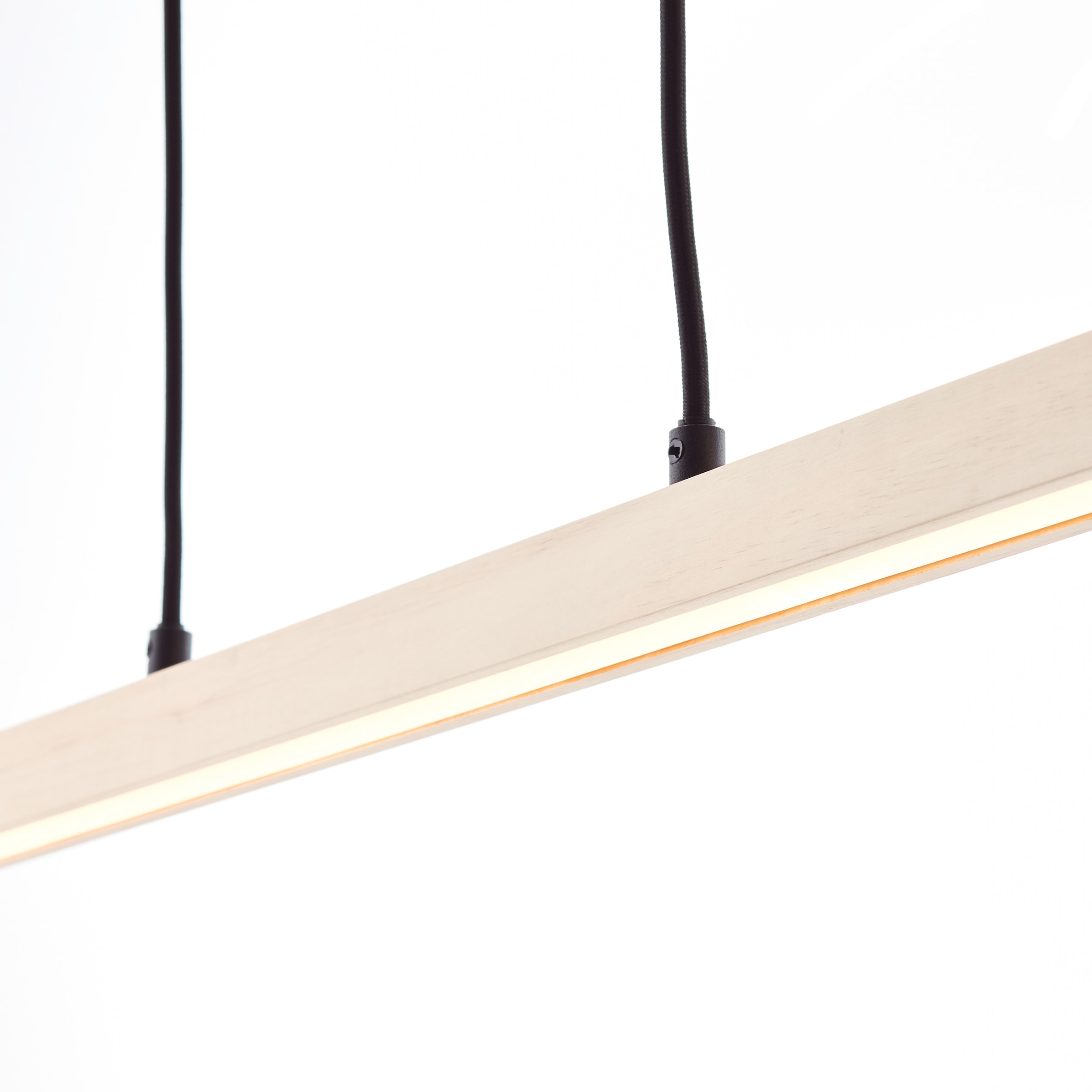 Brilliant LED Pendelleuchte »Arion«, aus Holz, 150 cm Höhe, 103 cm Breite, 2400  lm, 3000 K | BAUR
