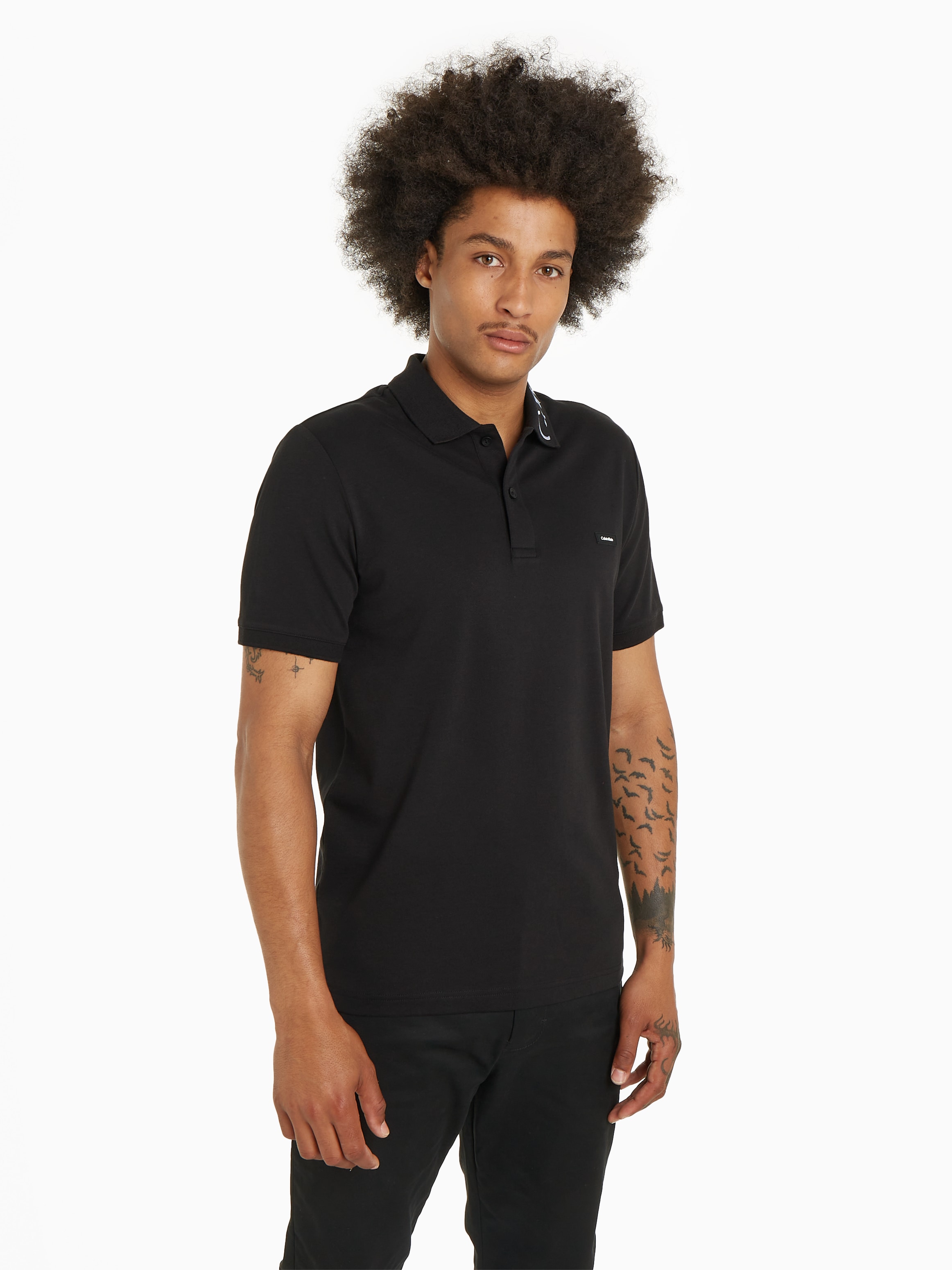 Calvin Klein Poloshirt "STRETCH PIQUE EMBROID LOGO POLO" günstig online kaufen