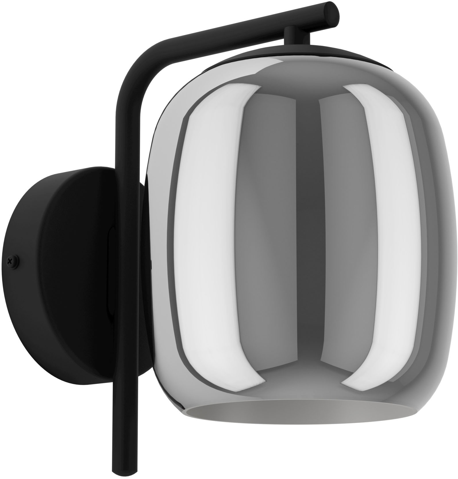 EGLO Wandleuchte »CIAMPINO Wandlampe - Stahl - E27 - 1X28W - IP20« E27 1 Stk. Wandstrahler, Wandspot, Wohnzimmer, Flur, L15 x H22 x AL22 cm