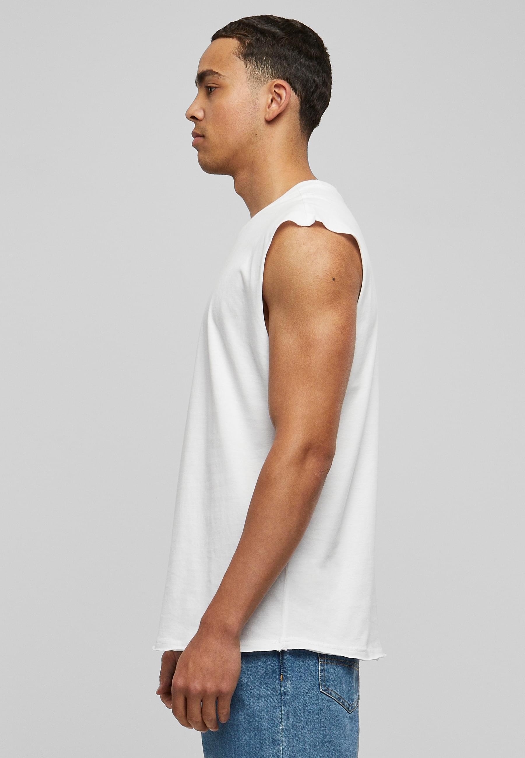 URBAN CLASSICS T-Shirt »Urban Classics Herren Open Edge Sleeveless Tee«, (1 tlg.)