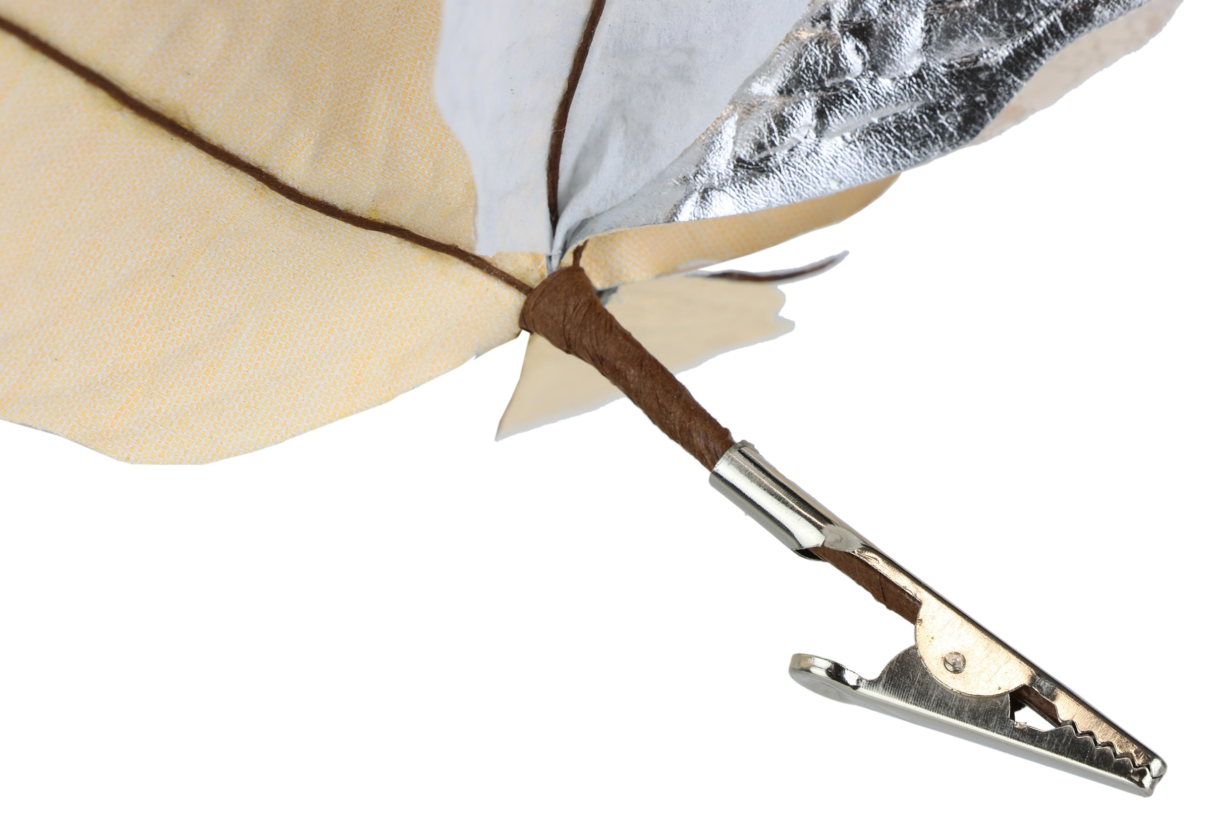 Thumbnail - I.GE.A. Dekohänger "Poinsettia auf Clip" 2er Set 28cm Weihnachts-Christstern künstlich Weihnachtsblume gold