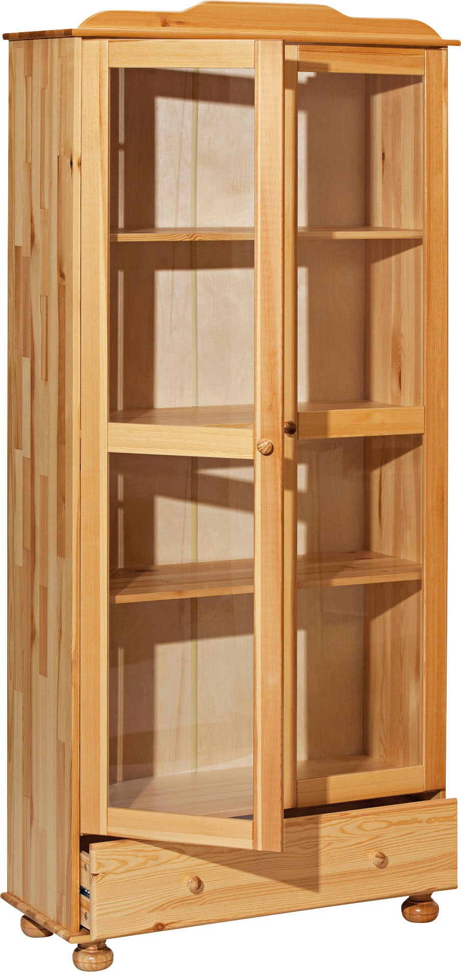 Thumbnail - Möbilia Vitrine mit gedrechselten Füßen