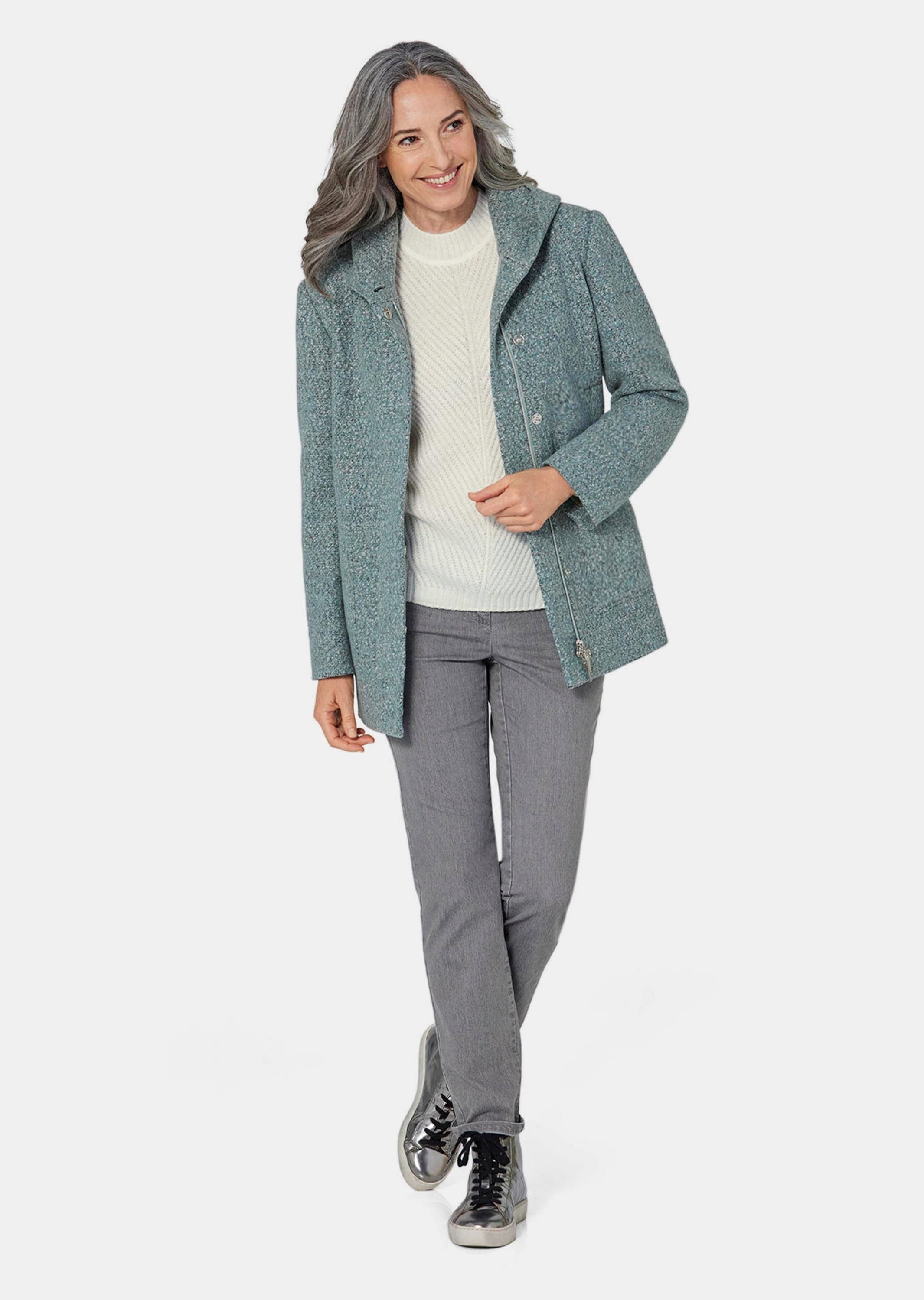 GOLDNER Winterjacke "Unentbehrliche Boucle-Jacke mit feinen Details" günstig online kaufen