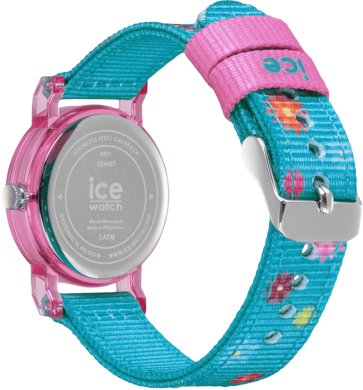 ice-watch Quarzuhr »ICE learning - Girl - Extra Small - 3H«, Armbanduhr,Kinderuhr,Lernuhr,Mädchen,Schulanfang,Geschenkidee,Blumen