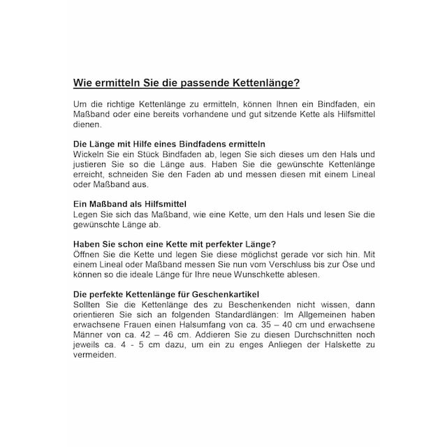 Firetti Kette mit Anhänger »Schmuck Geschenk, Lederkette Beadoptik« ▷  kaufen | BAUR