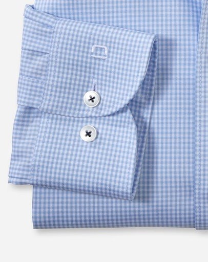 OLYMP Level Five body fit Shirt Blue 45 3