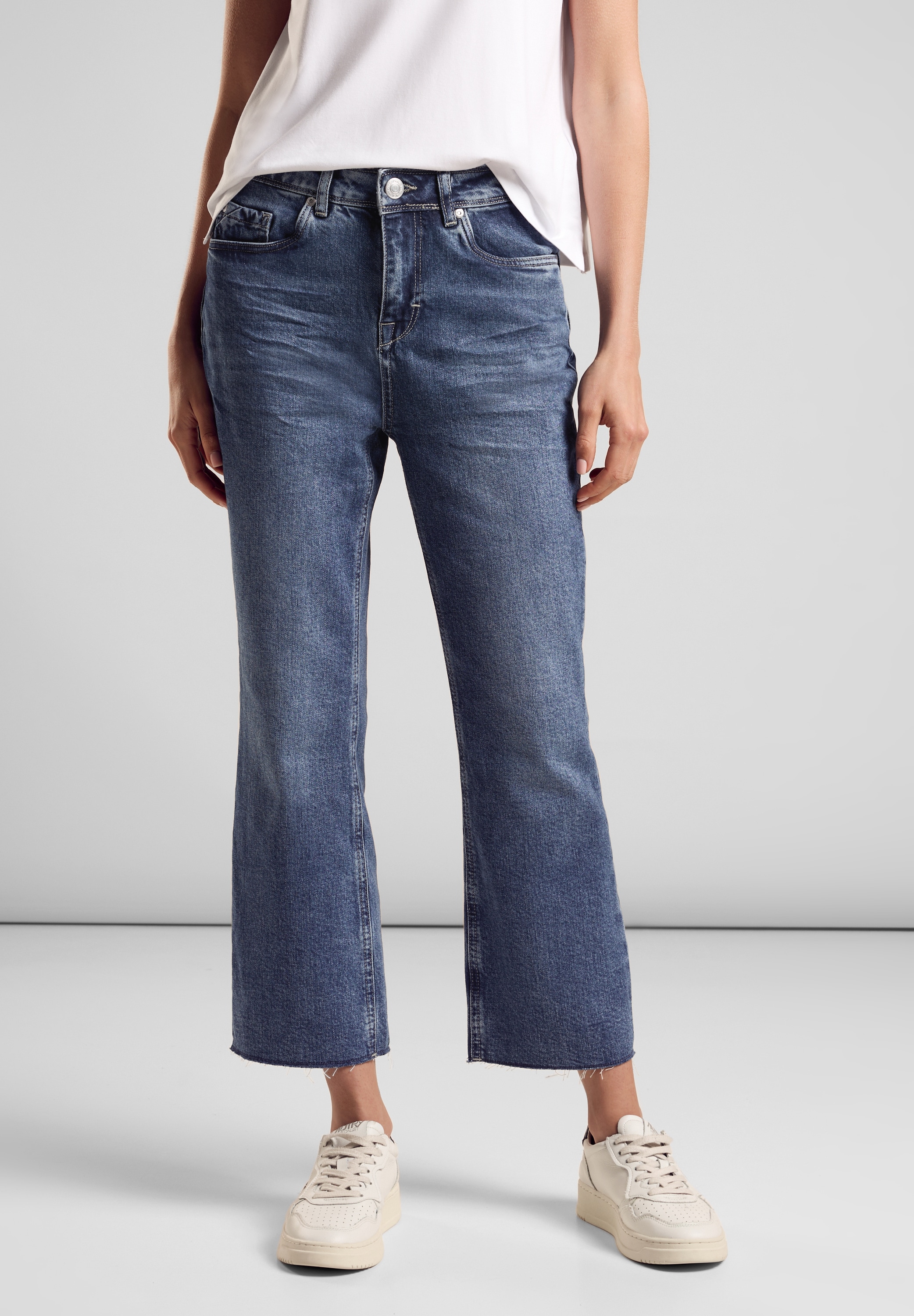 STREET ONE Bootcut-Jeans, High Waist günstig online kaufen