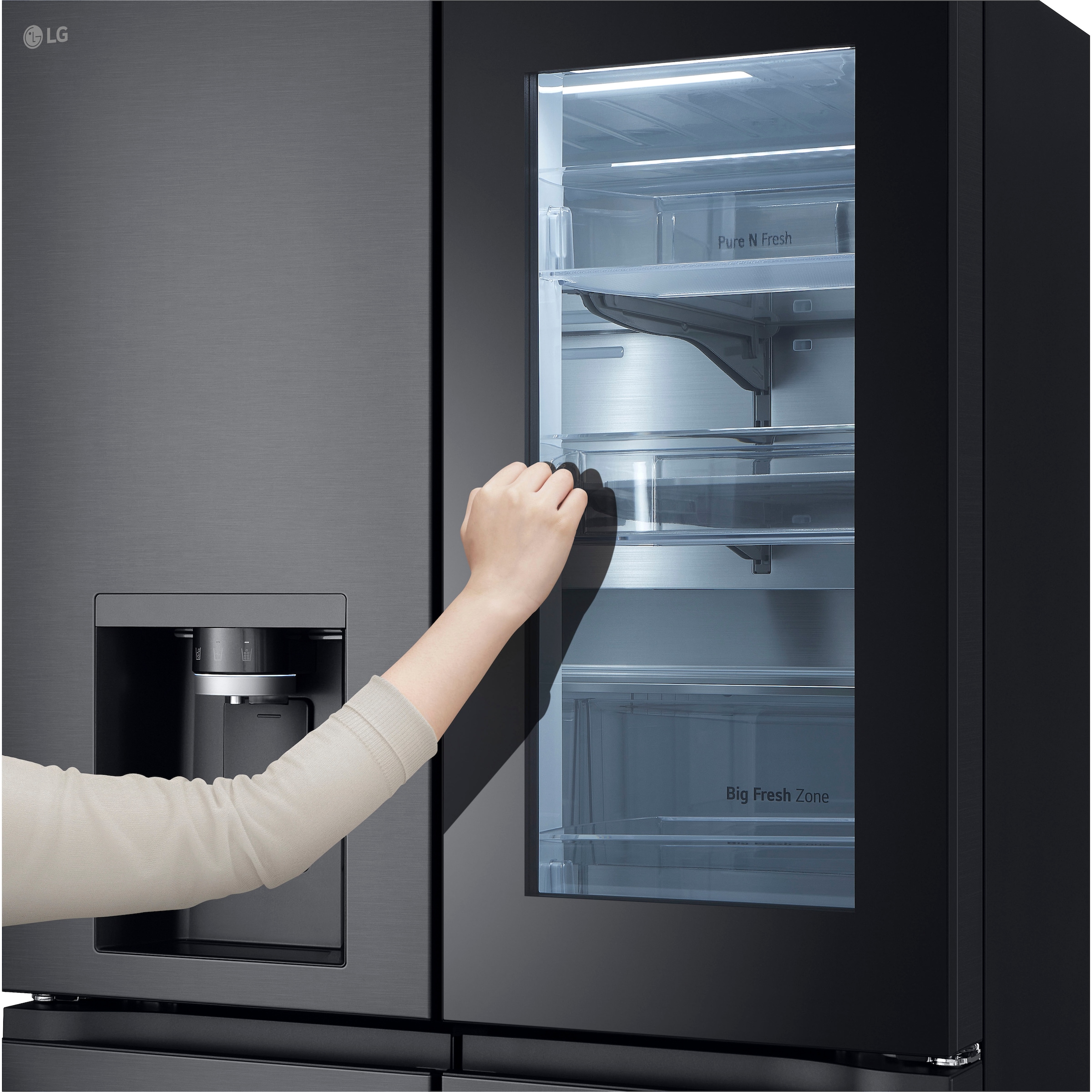 LG Multi Door »GMG960EVJE«, InstaView® Multi-Door