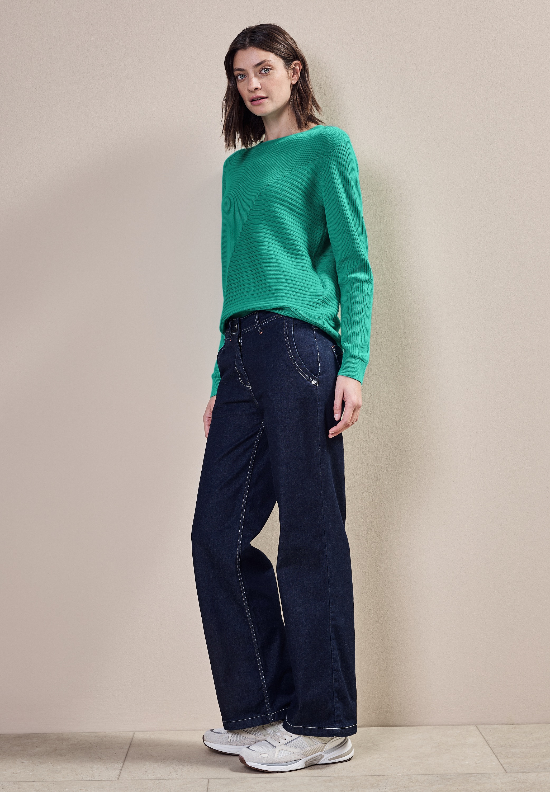 Cecil Strickpullover aus reiner Baumwolle