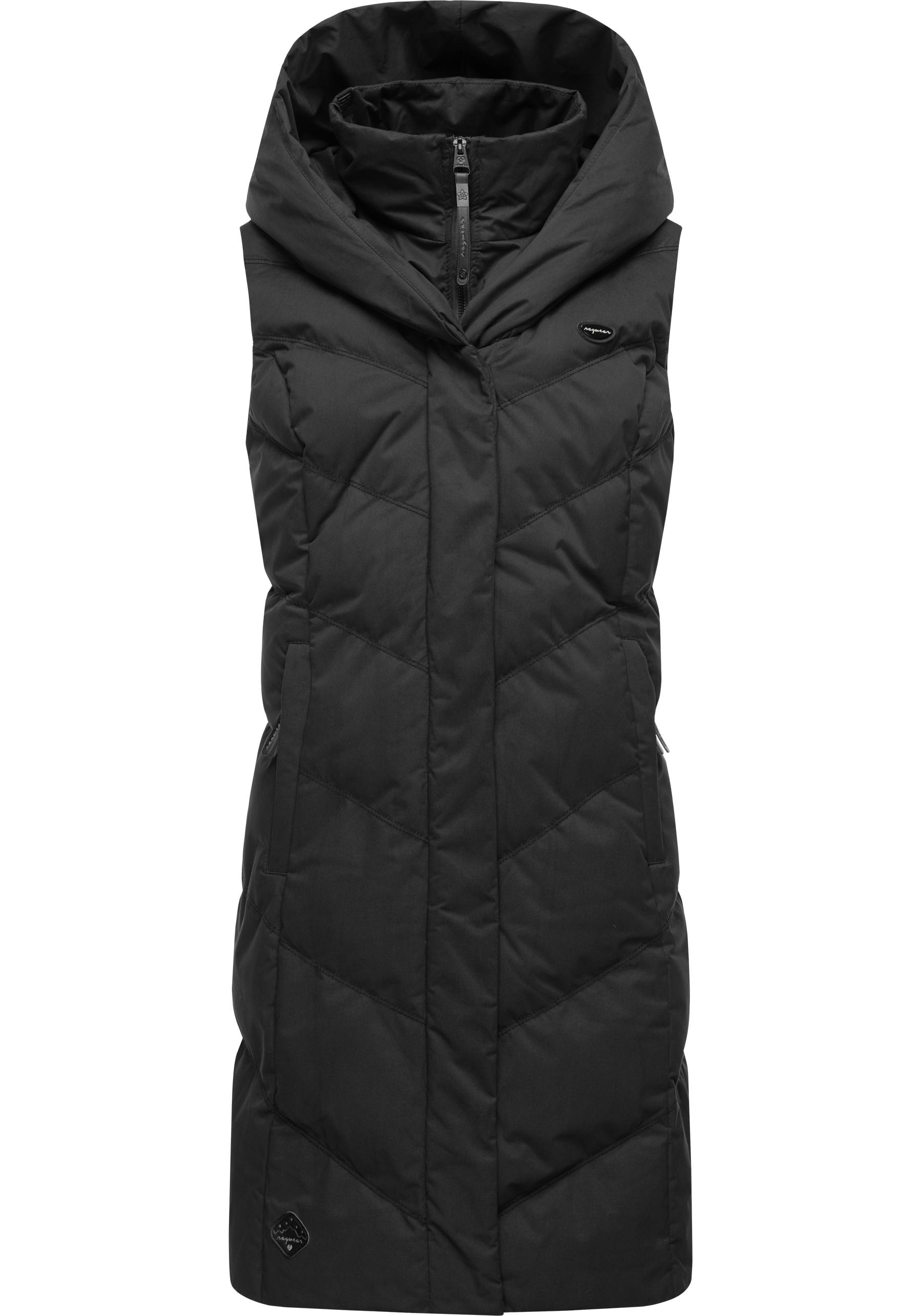 Ragwear Steppweste »Natalka Vest«, stylische, gesteppte Winterweste mit gefütterter Kapuze