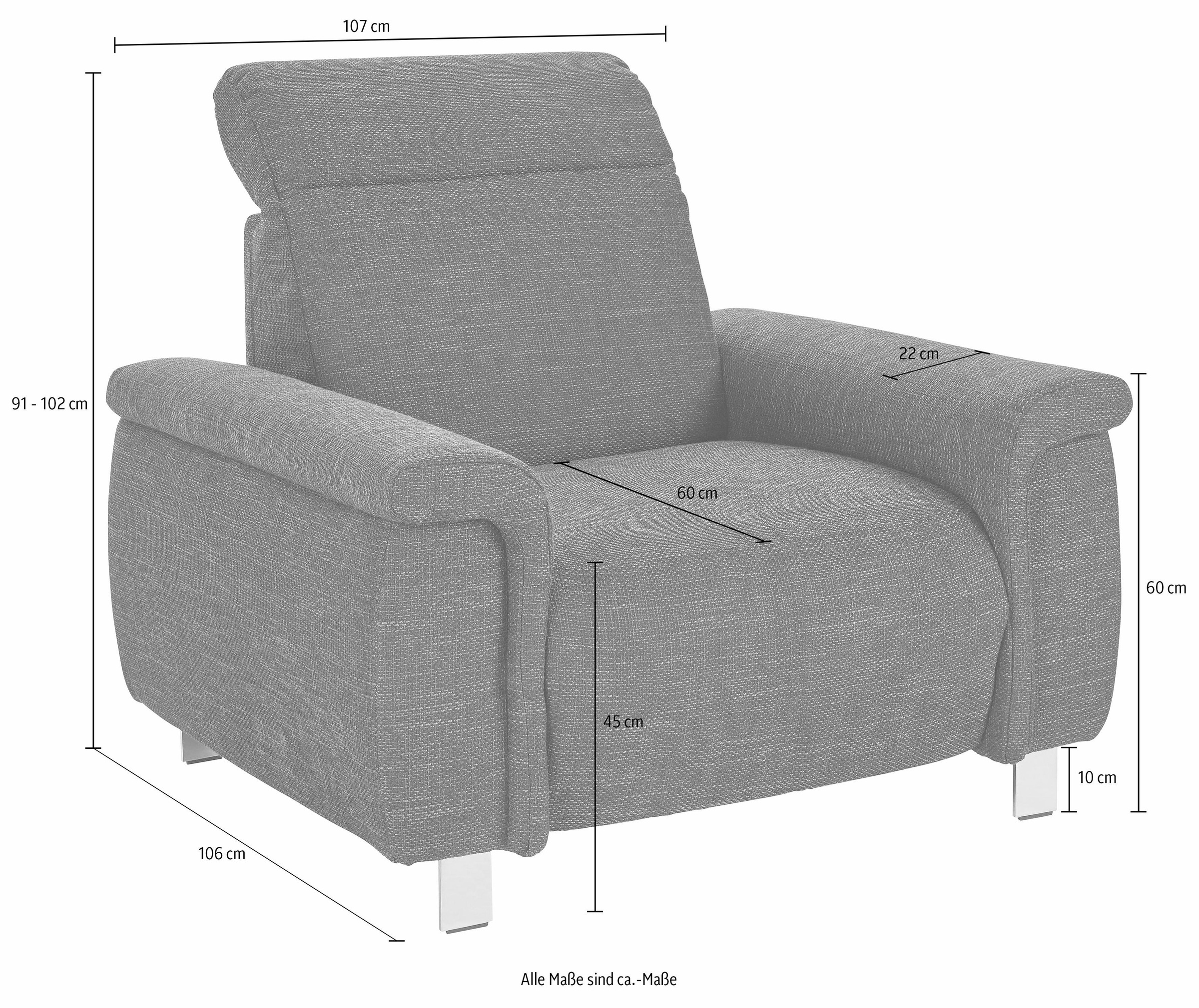 sit&more Sessel »Township«, wahlweise mit elektrischer Wallfree-Funktion