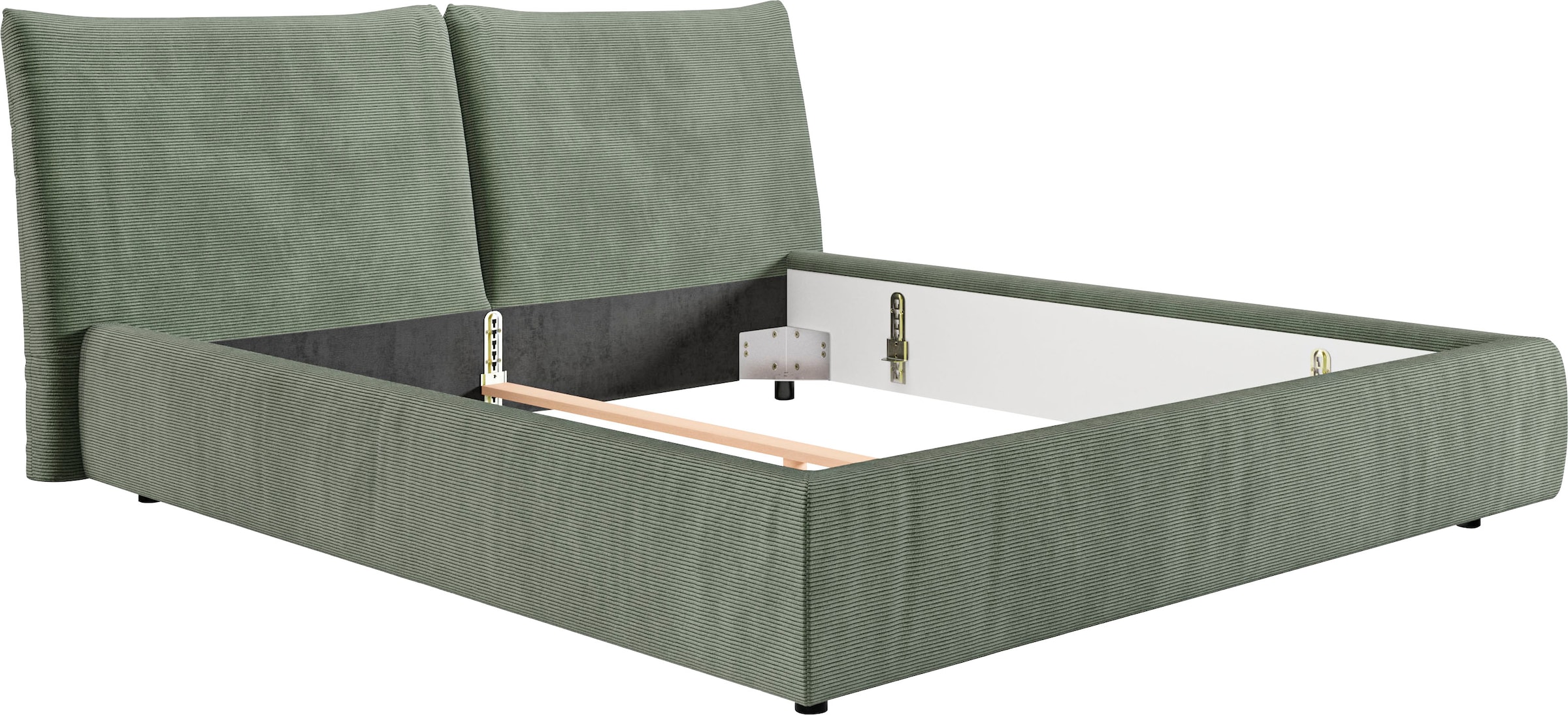 Home affaire Polsterbett "Priora in 4 Breiten bis 200cm" auch in NaturLEDER günstig online kaufen