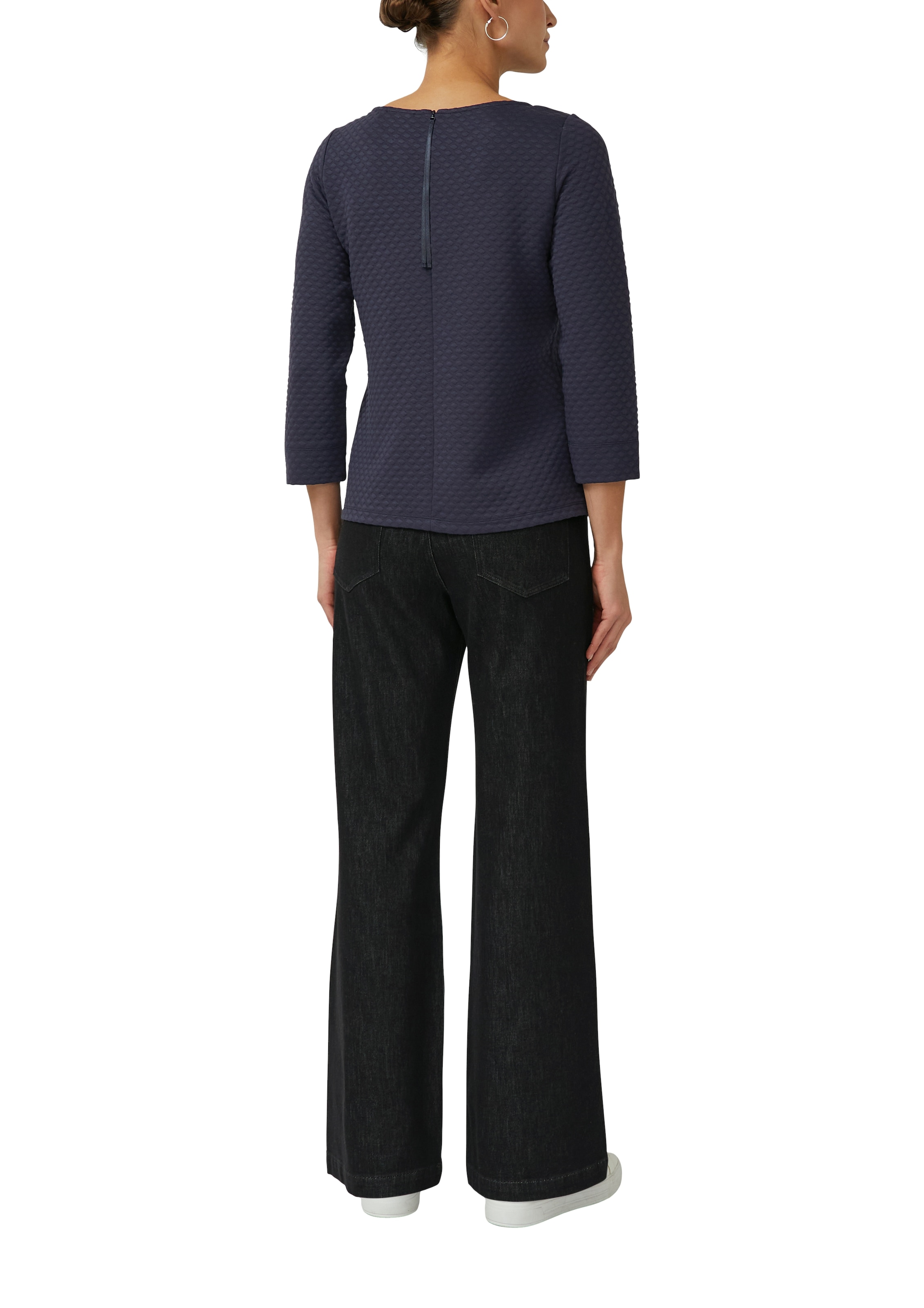 s.Oliver BLACK LABEL Sweatshirt , im Relaxed Fit mit U-Boot-Ausschnitt
