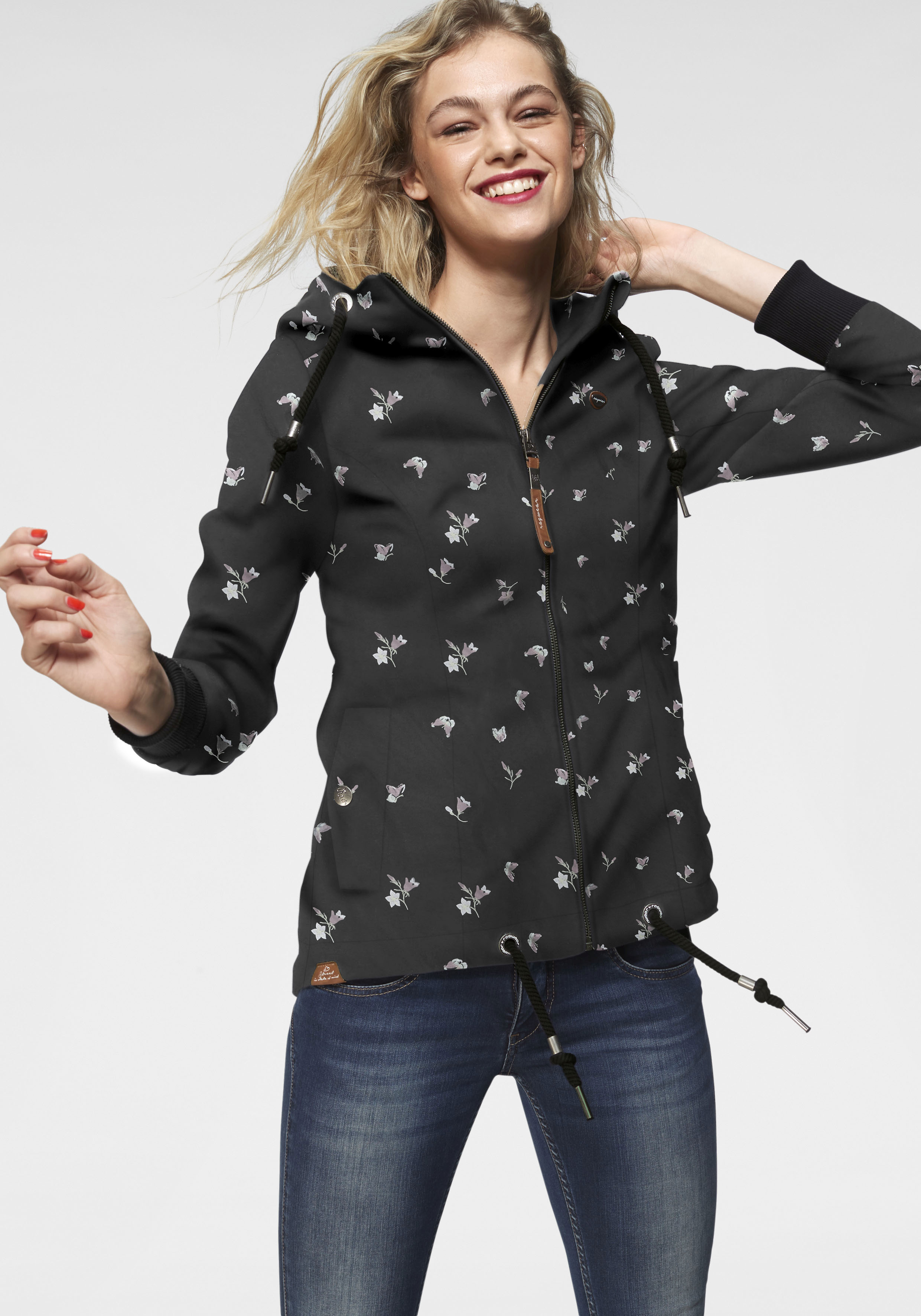Ragwear Outdoorjacke "DANKA" mit Kapuze Urban Streetwear- Übergangs-Style mit Kapuze