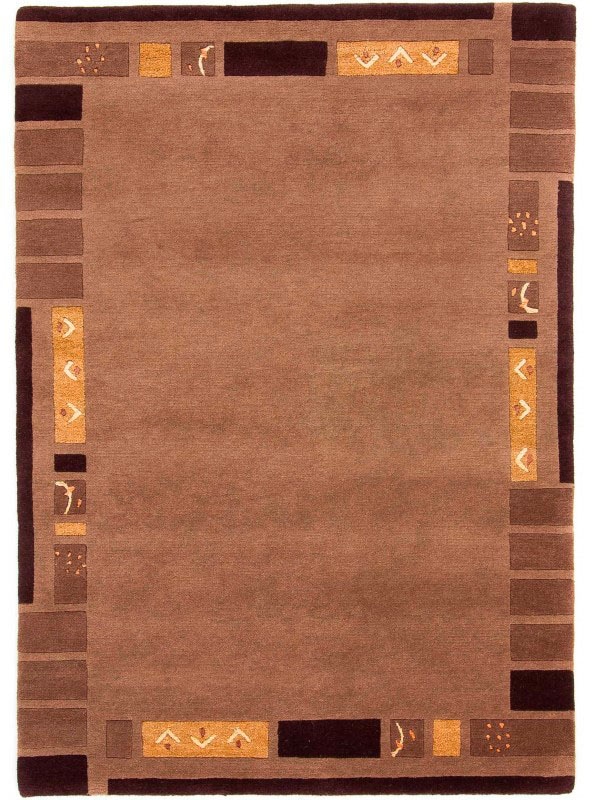 carpetfine Wollteppich »Nepal Jaipur«, rechteckig, BAUR Wohnzimmer handgeknüpft, Wolle, reine 