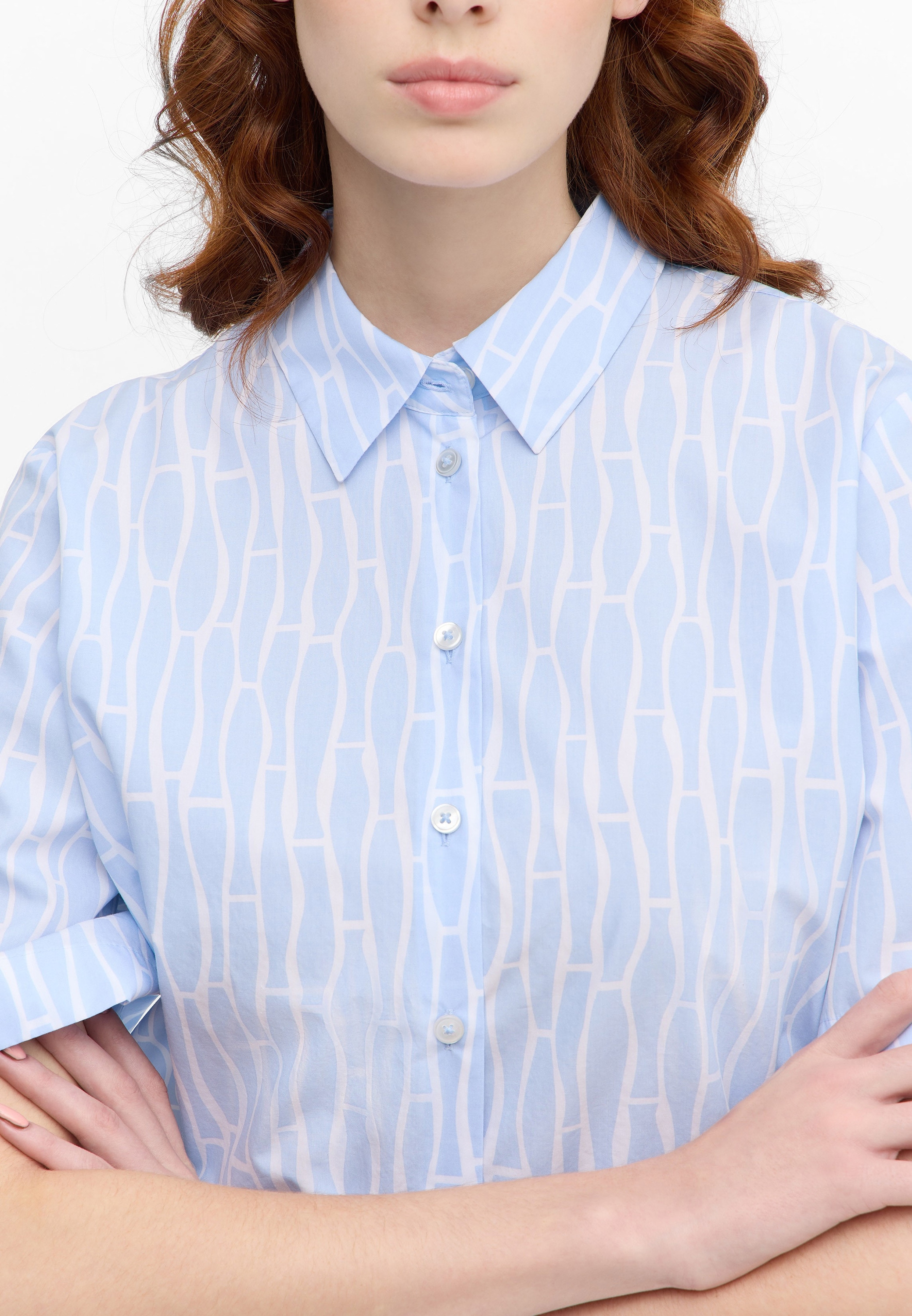 Eterna Hemdbluse »LOOSE FIT«, EASY IRON (bügelleicht)