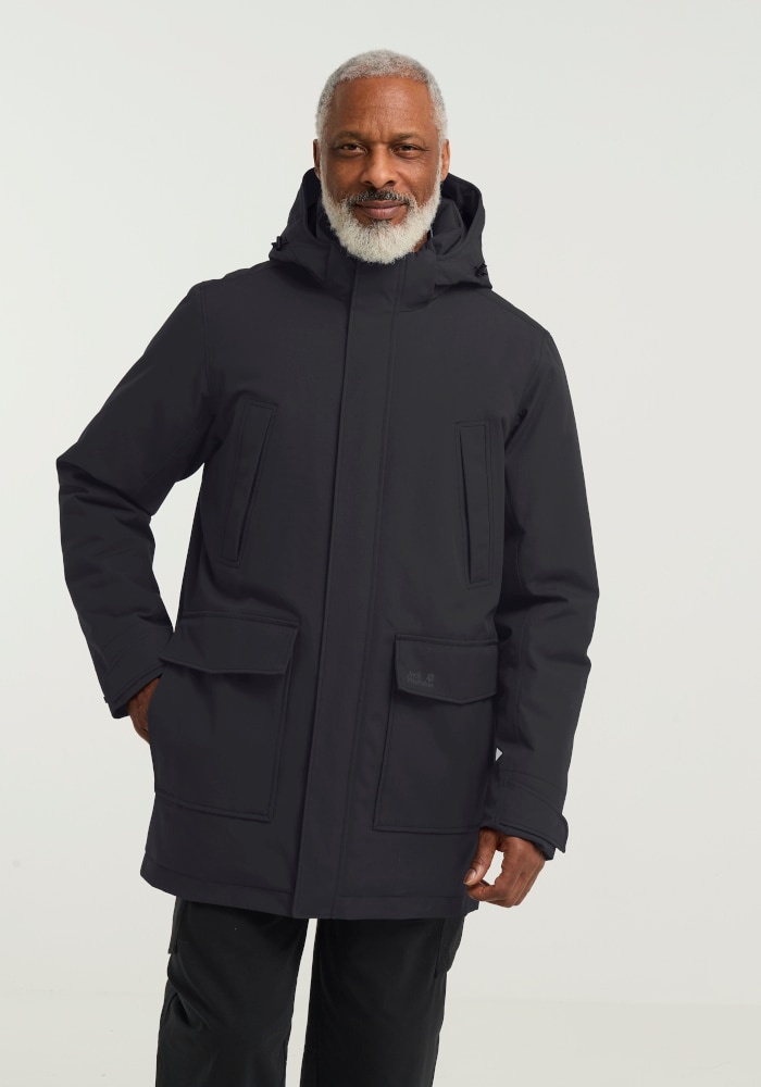 Jack Wolfskin Funktionsparka "CANYON SHIELD PARKA M" für Winter, atmungsaktiv, winddicht