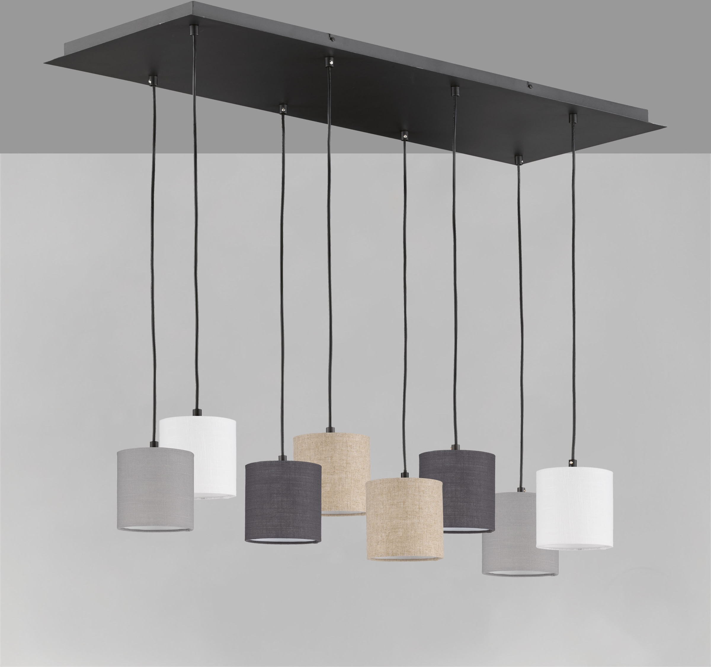 FISCHER & HONSEL Pendelleuchte »Isko«, 8 flammig, Leuchtmittel E14 | ohne Leuchtmittel