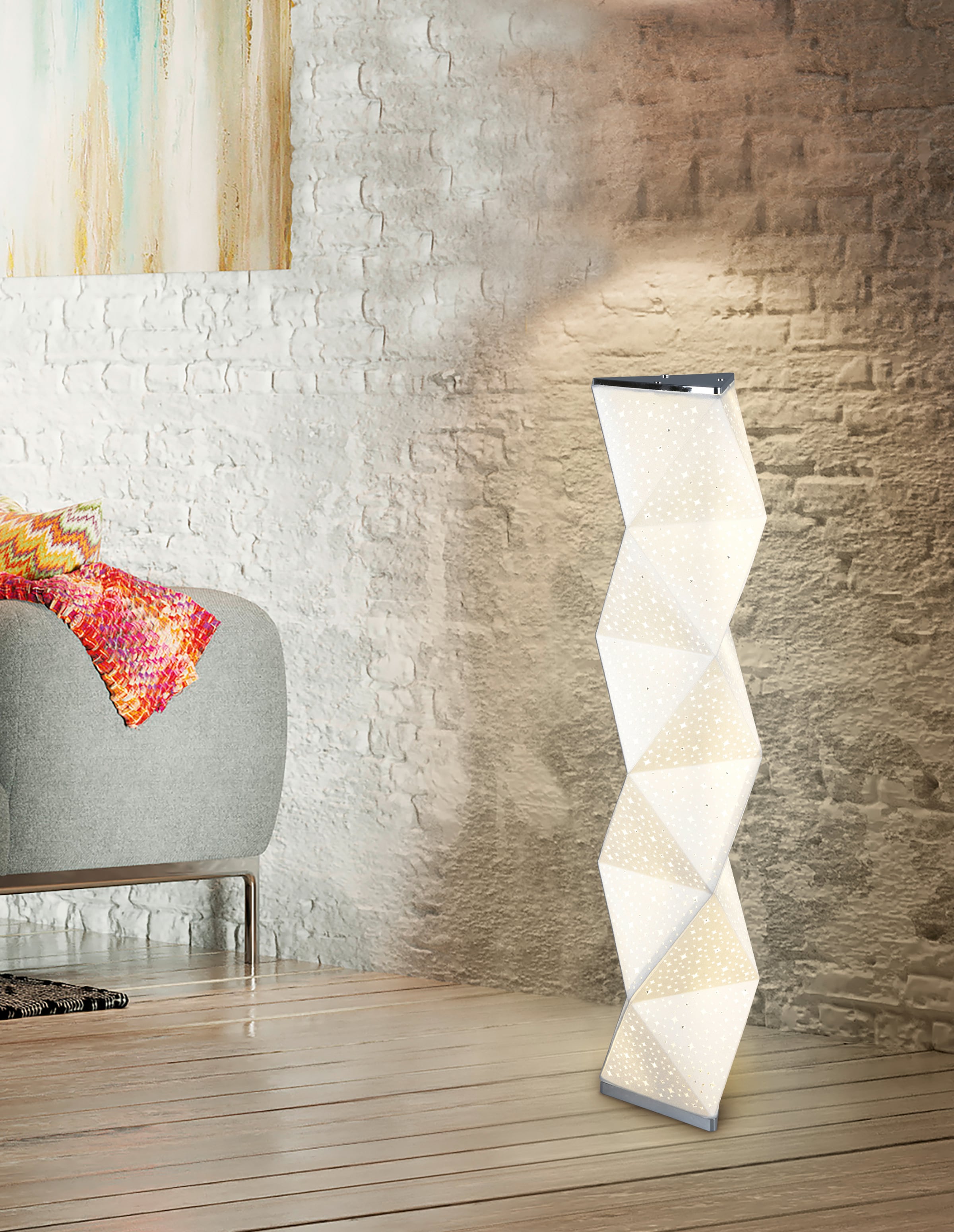 TRIO Leuchten LED Stehlampe flammig-flammig, inkl. BAUR Fernbedienung, integrierter | RGBW-Farbwechsler 1 »SUMA«, Dimmer