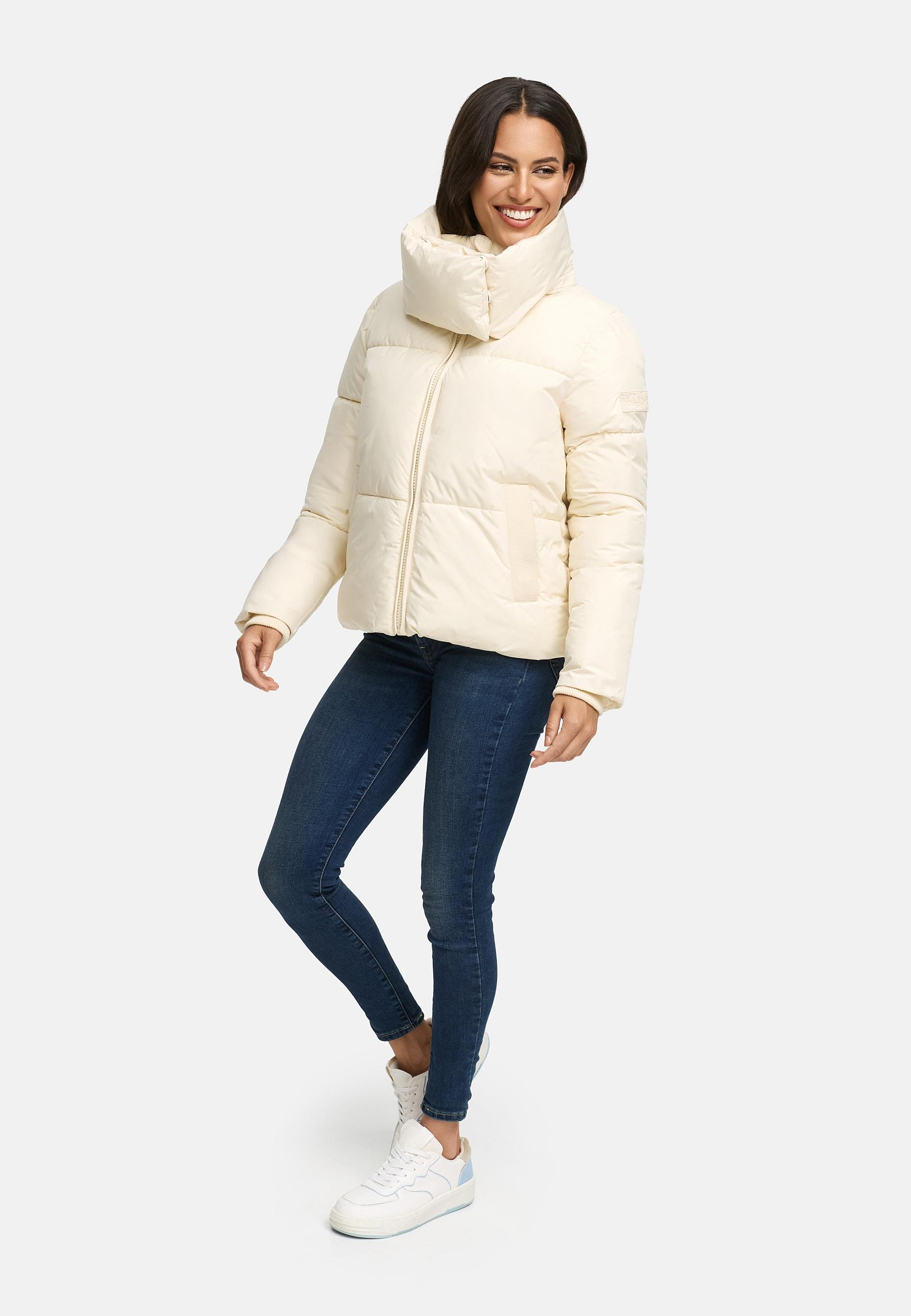 Navahoo Outdoorjacke »Traumelfe 14«, ohne Kapuze, Winter Steppjacke mit hohem Kragen