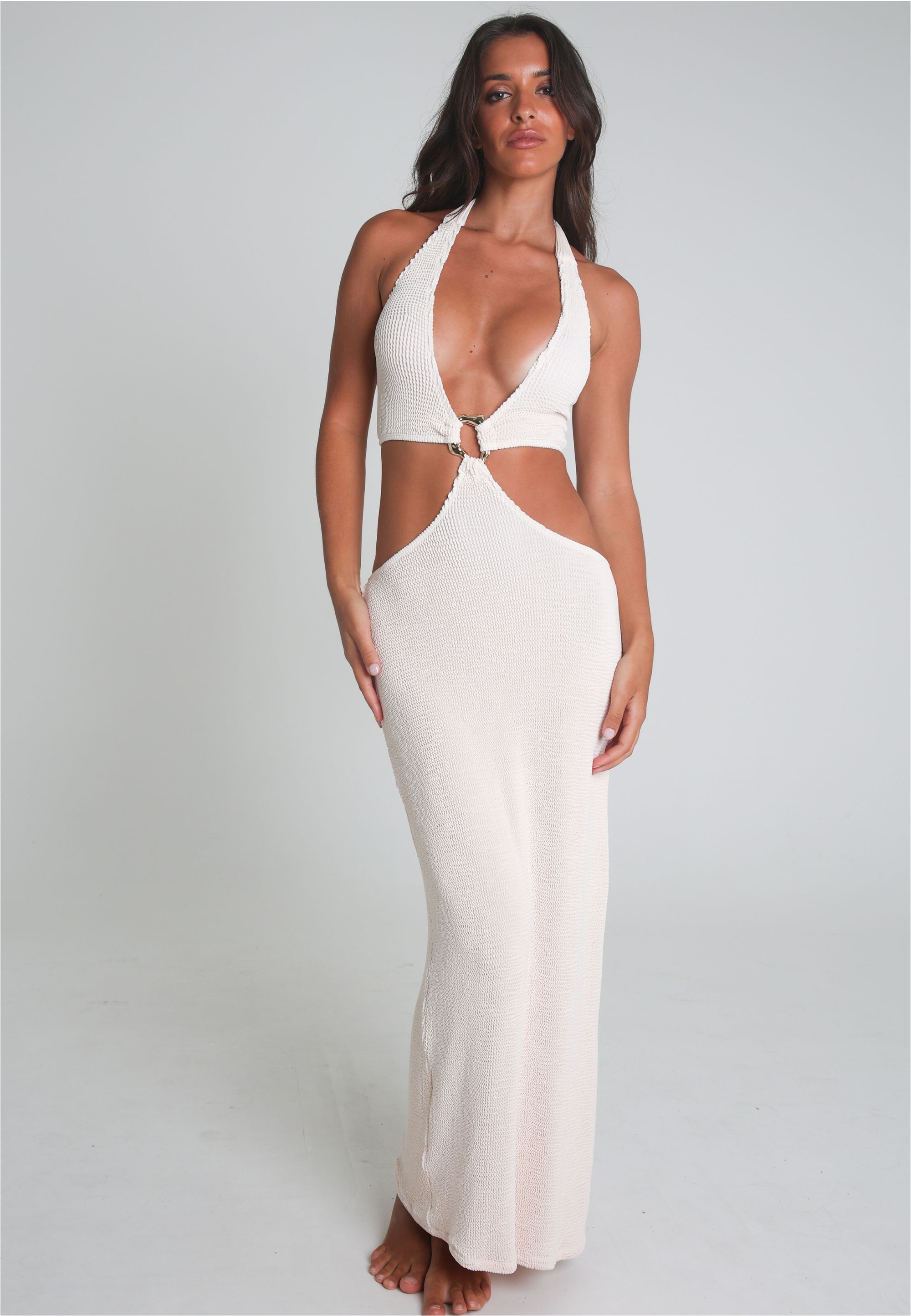 Moda Minx Jerseykleid "SCRUNCH", mit stilvollen Cut-Outs günstig online kaufen