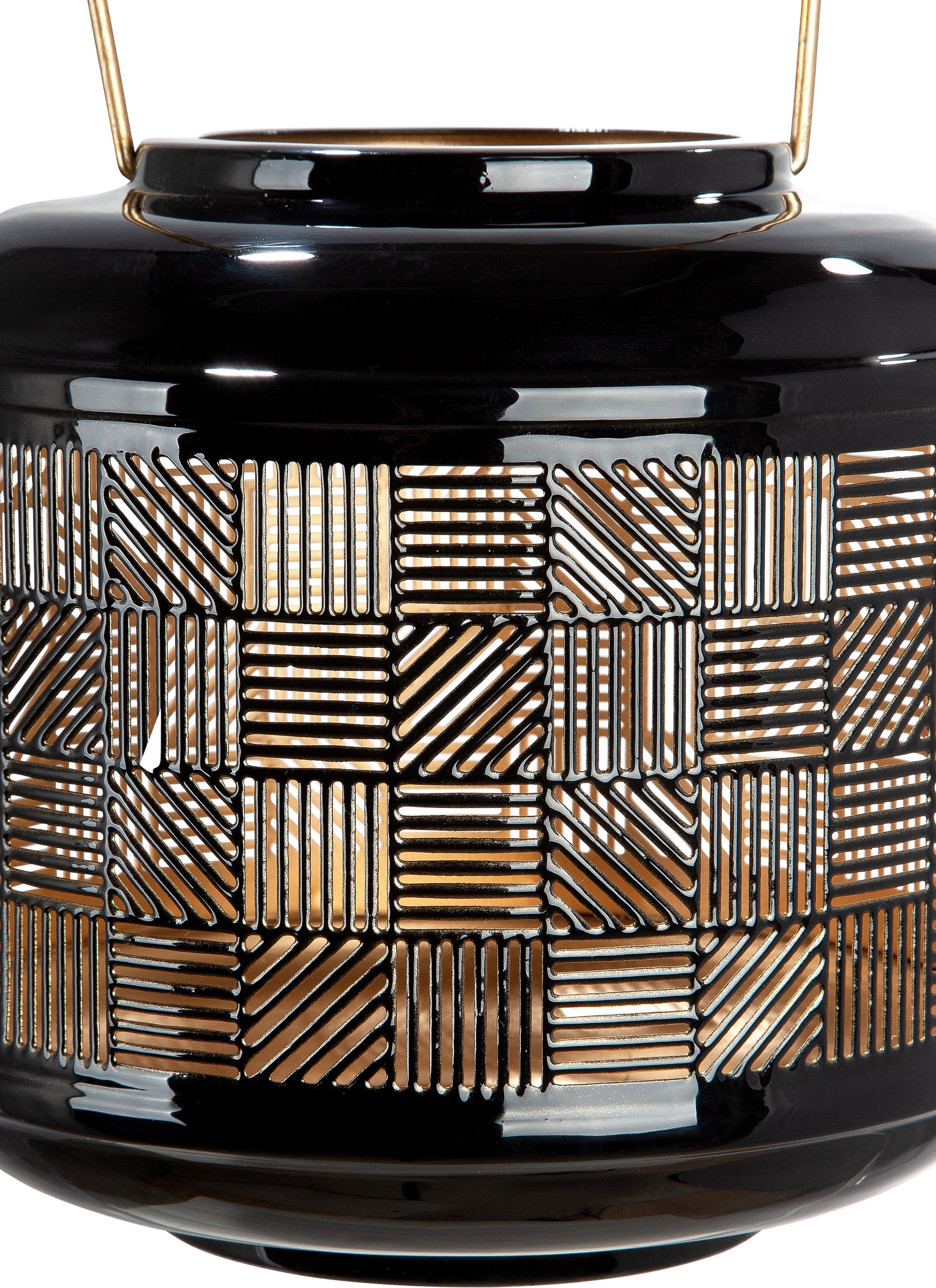 Casablanca by Gilde Kerzenlaterne »Nero, Weihnachtsdeko«, (1 St.), aus Metall