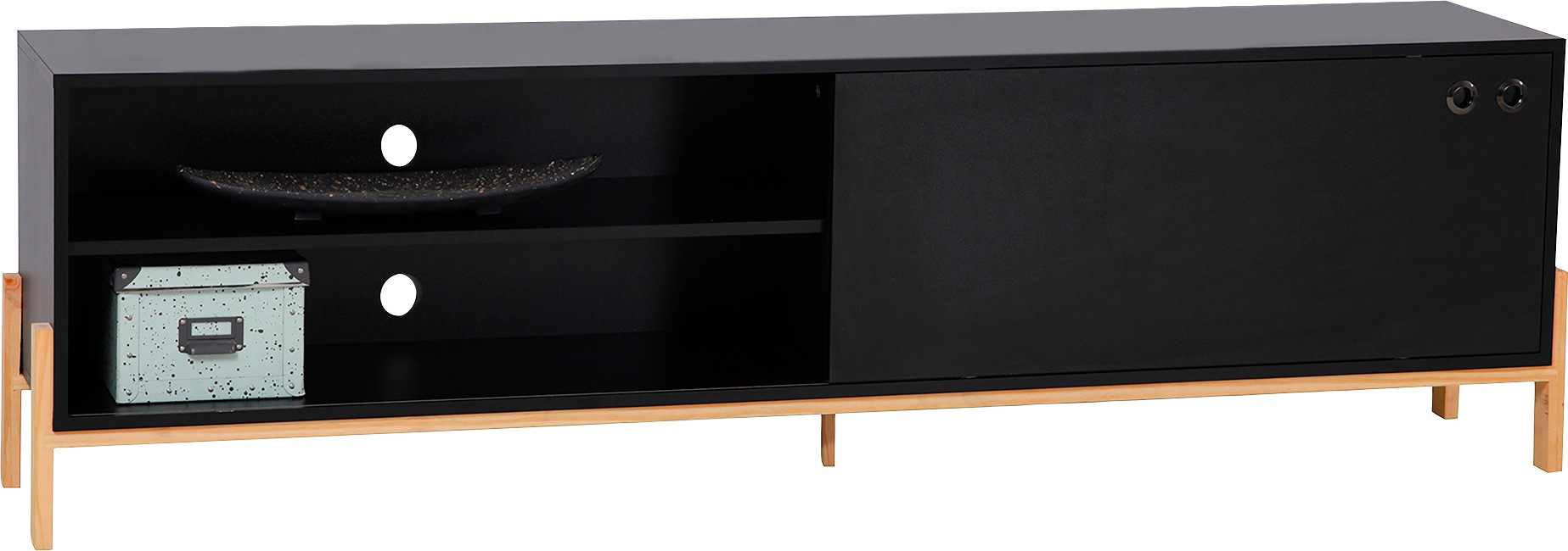 Möbilia Lowboard "Melia" Kommode mit Kabeldurchführungen günstig online kaufen