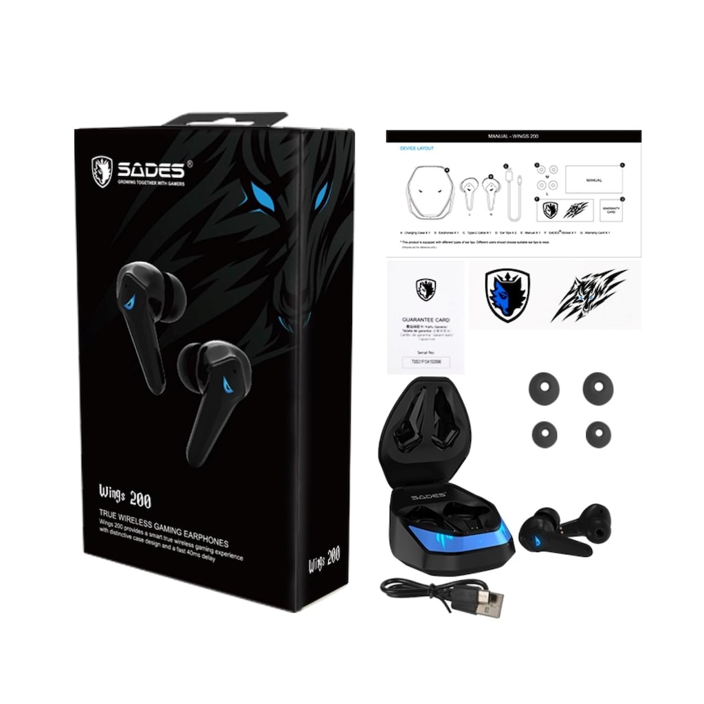 Sades In-Ear-Kopfhörer »Wings 200 TW-S02«